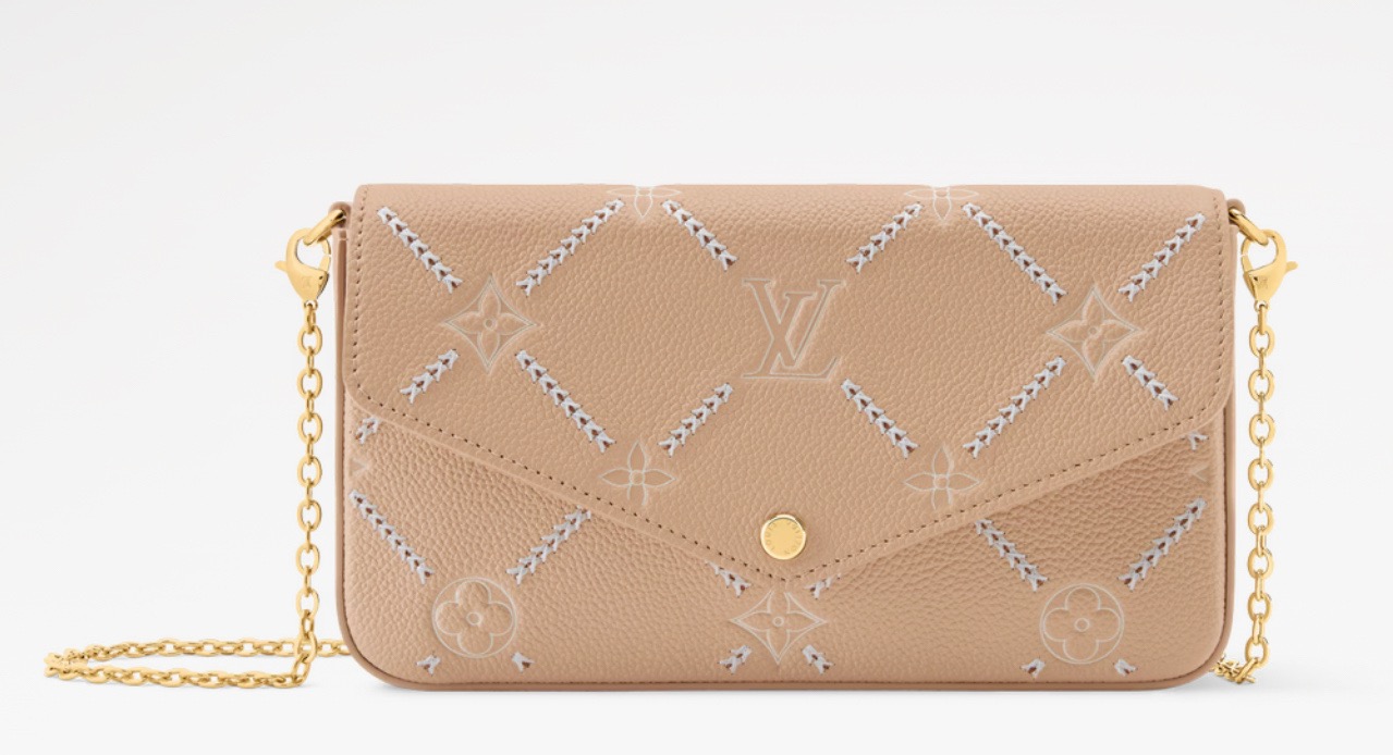 NO:812442,【ochette Félicie handbag】m29482 gray brown/embroidery,19860909【ochette Félicie 手袋】m29482 灰棕色/刺绣,,Bag
