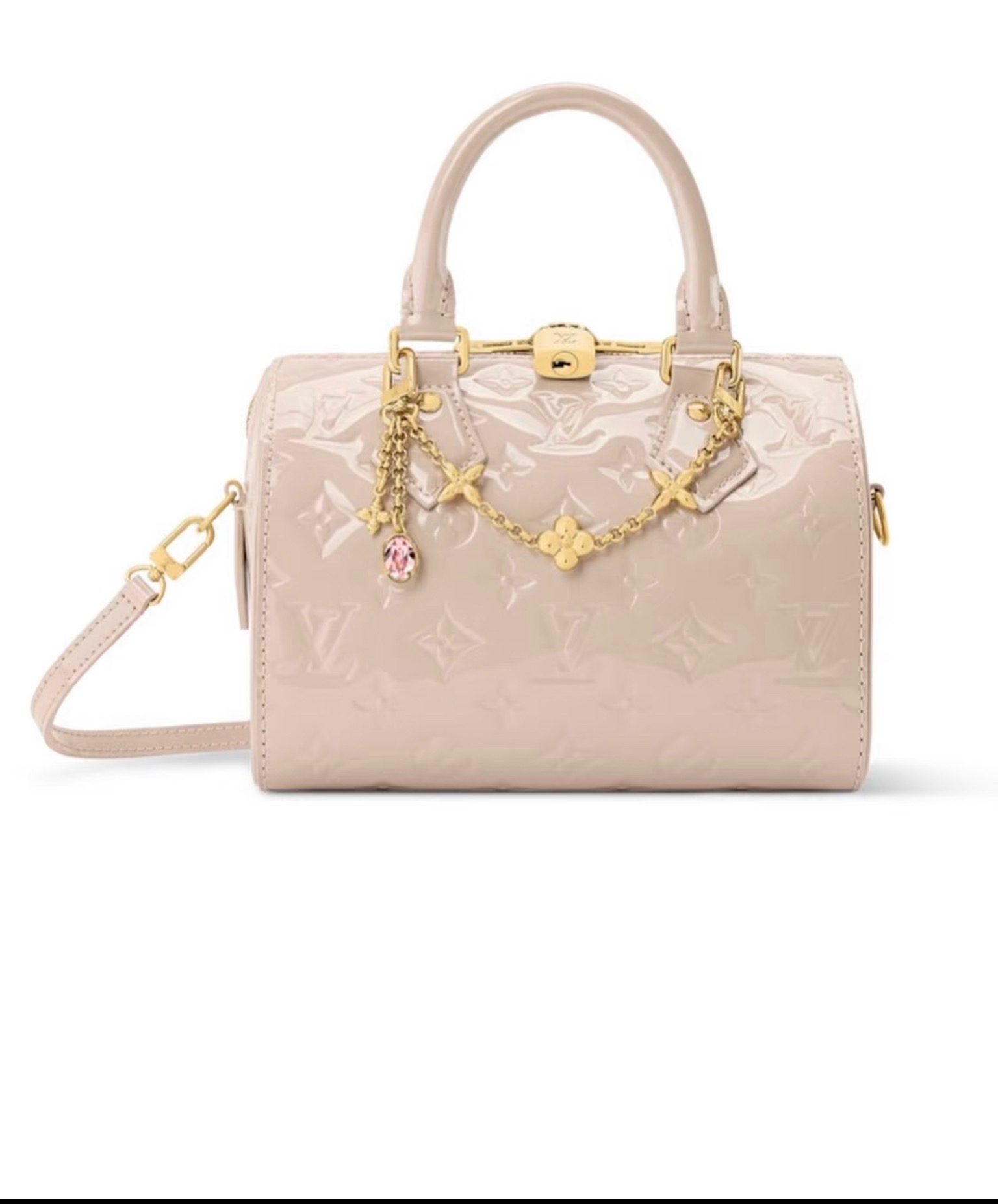 NO:812487,[Seedy Bandoulière 20 handbag] m27170 apricot/patent leather official website picture,19860909【Seedy Bandoulière 20手袋】m27170 杏色/漆皮 官网图,,Bag