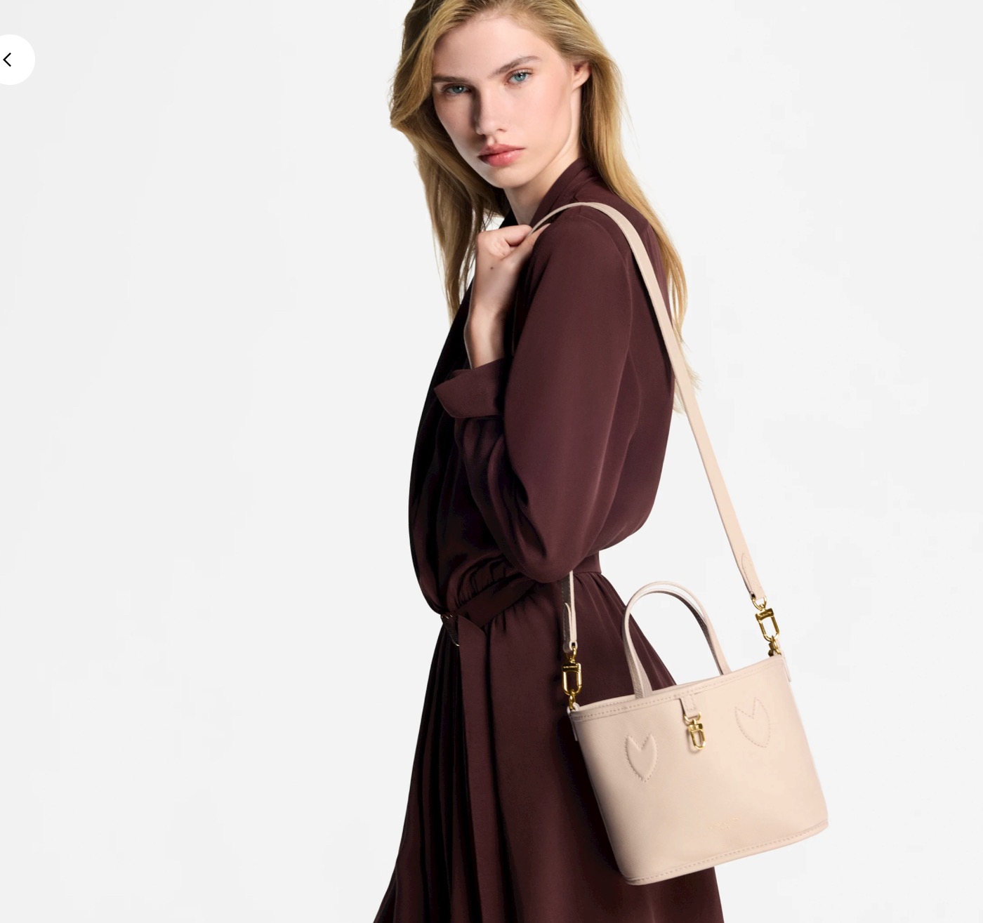 NO:812539,[NEVERFULL INSIDE OUT BB handbag] m25657 presbyopic/apricot pink model picture,19860909【NEVERFULL INSIDE OUT BB 手袋】 m25657 老花/杏粉色 模特图,,Bag
