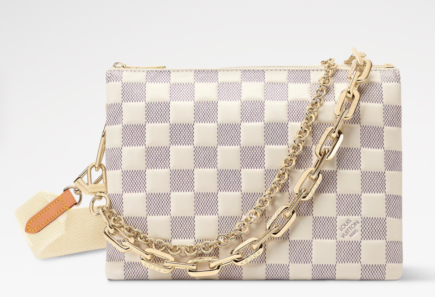 NO:879623,【Coussin M Handbag】 N40904 White Check,19860909【Coussin M 手袋】 N40904 白格,,Bag