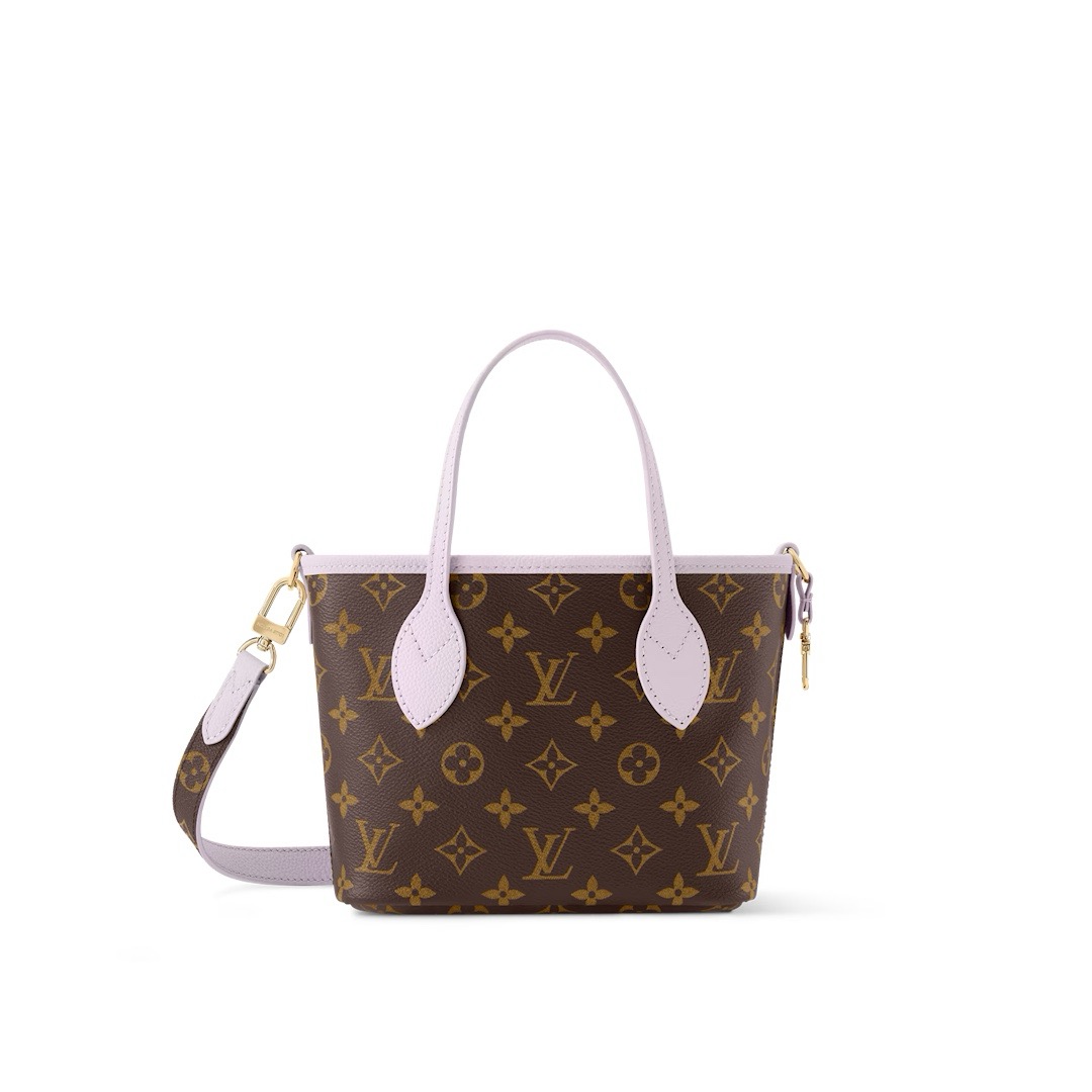 NO:879638,【Neverfull Bandoulière Inside Out BB Handbag】 m25656 Presbyopia/Purple,19860909【Neverfull Bandoulière Inside Out BB 手袋】 m25656 老花/紫色,,Bag