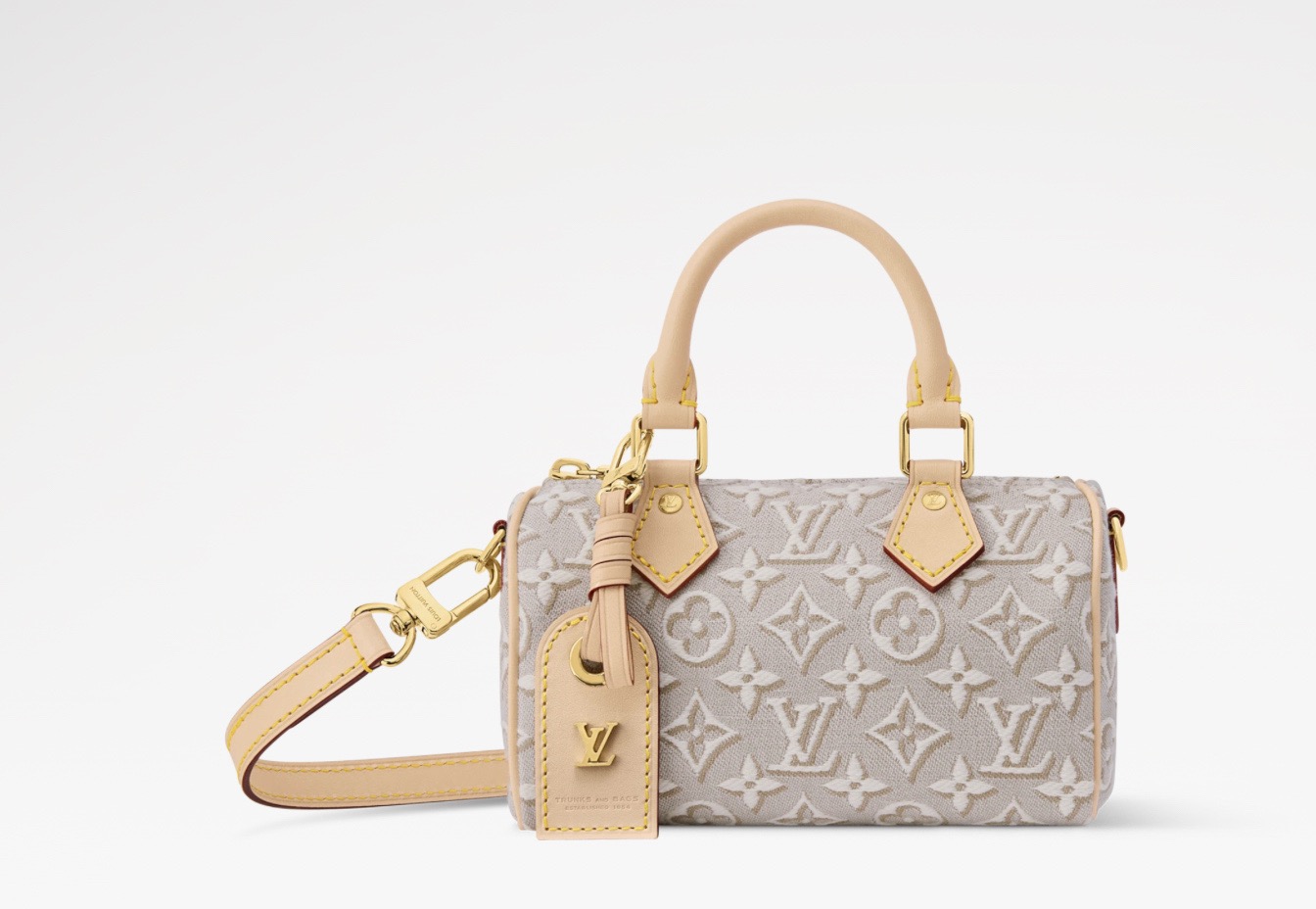 NO:879799,【NANO SEEDY handbag】 m28502 white/jacquard,19860909【NANO SEEDY 手袋】 m28502 白色/提花,,Bag