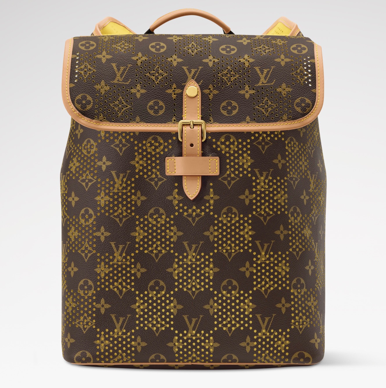 NO:894055,[FLANEUR Backpack] M29595 presbyopic/yellow (hollow),19860909【FLANEUR 双肩包】 M29595 老花/黄色（镂空）,,Bag