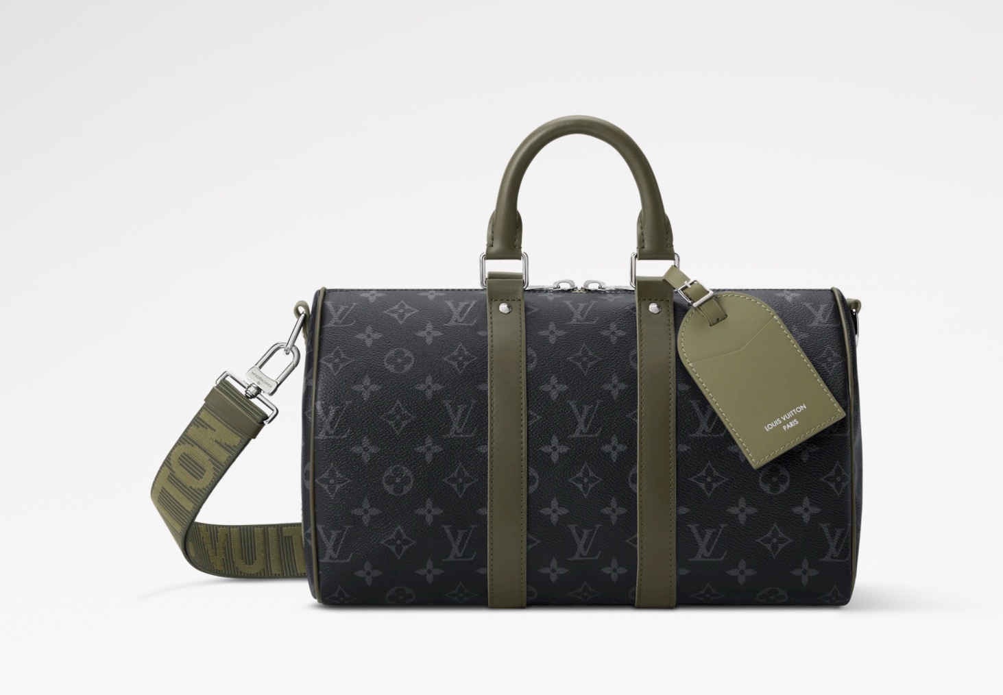 NO:919654,【KEEALL BANDOULIRE 35 handbag】M28639 black flower/green,19860909【KEEALL BANDOULIRE 35 手袋】M28639 黑花/绿色,,Bag