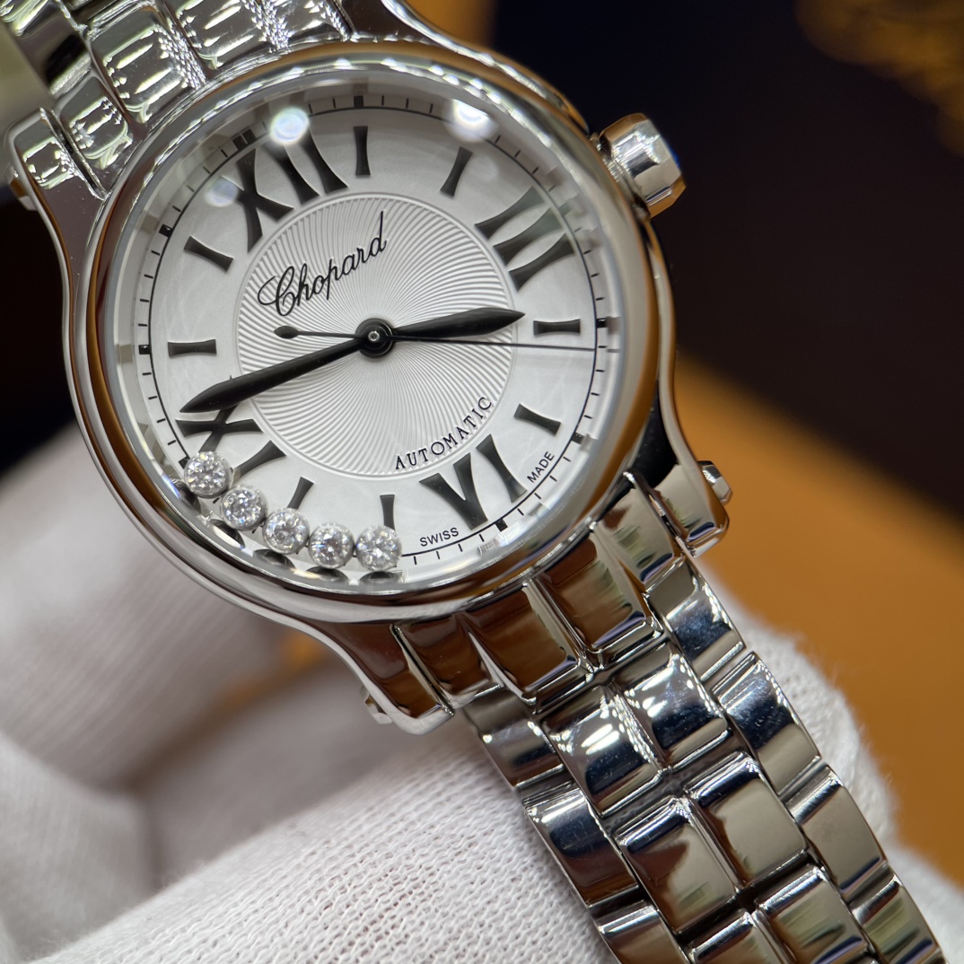 Chopard Happy Sport Montre Automatique Acier Inoxydable, Cadran Argenté