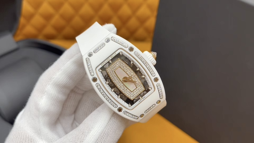 Richard Mille RM07-01 Montre Femme Diamants et Céramique Blanche