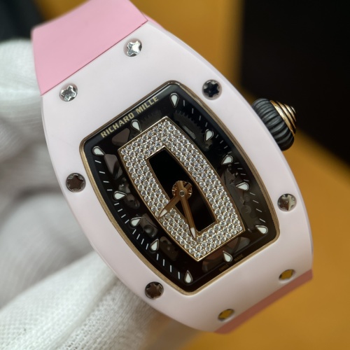 Richard Mille RM07-01 Pink Ceramic & Diamond Ladies Watch - Swiss Made 1 Richard Mille RM07-01 Pink Ceramic & Diamond Ladies Watch - Swiss Made