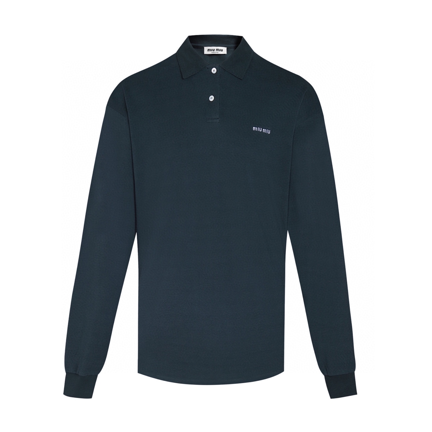 【Proveedor exclusivo】 MiuMiu polo de manga larga con bordado de letras 25SS. Comprado y desarrollado por 6890 original,…