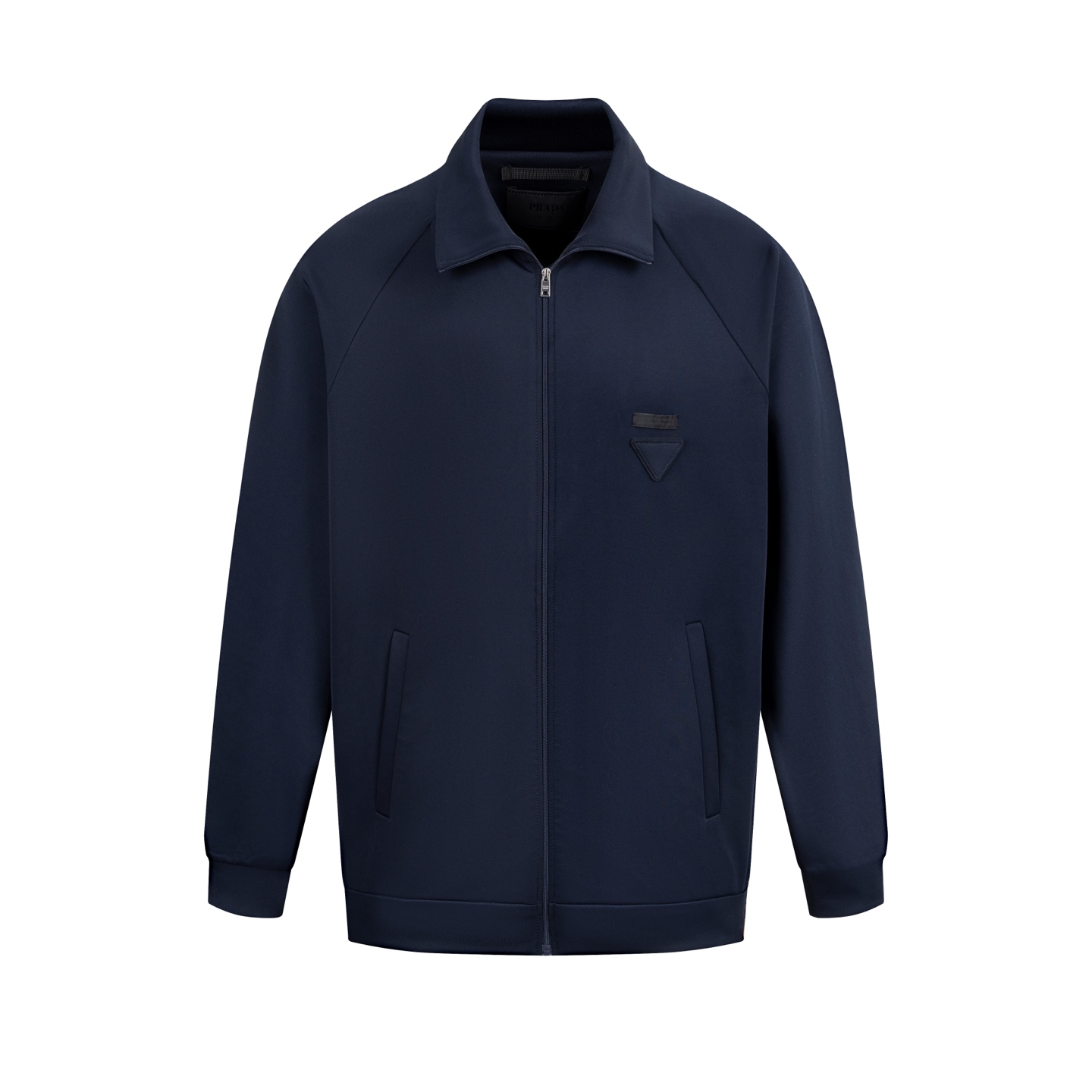 [Suministro exclusivo] Chaqueta con cremallera triangular de tela Pra. La tela está hecha de tela saludable hecha de 80…