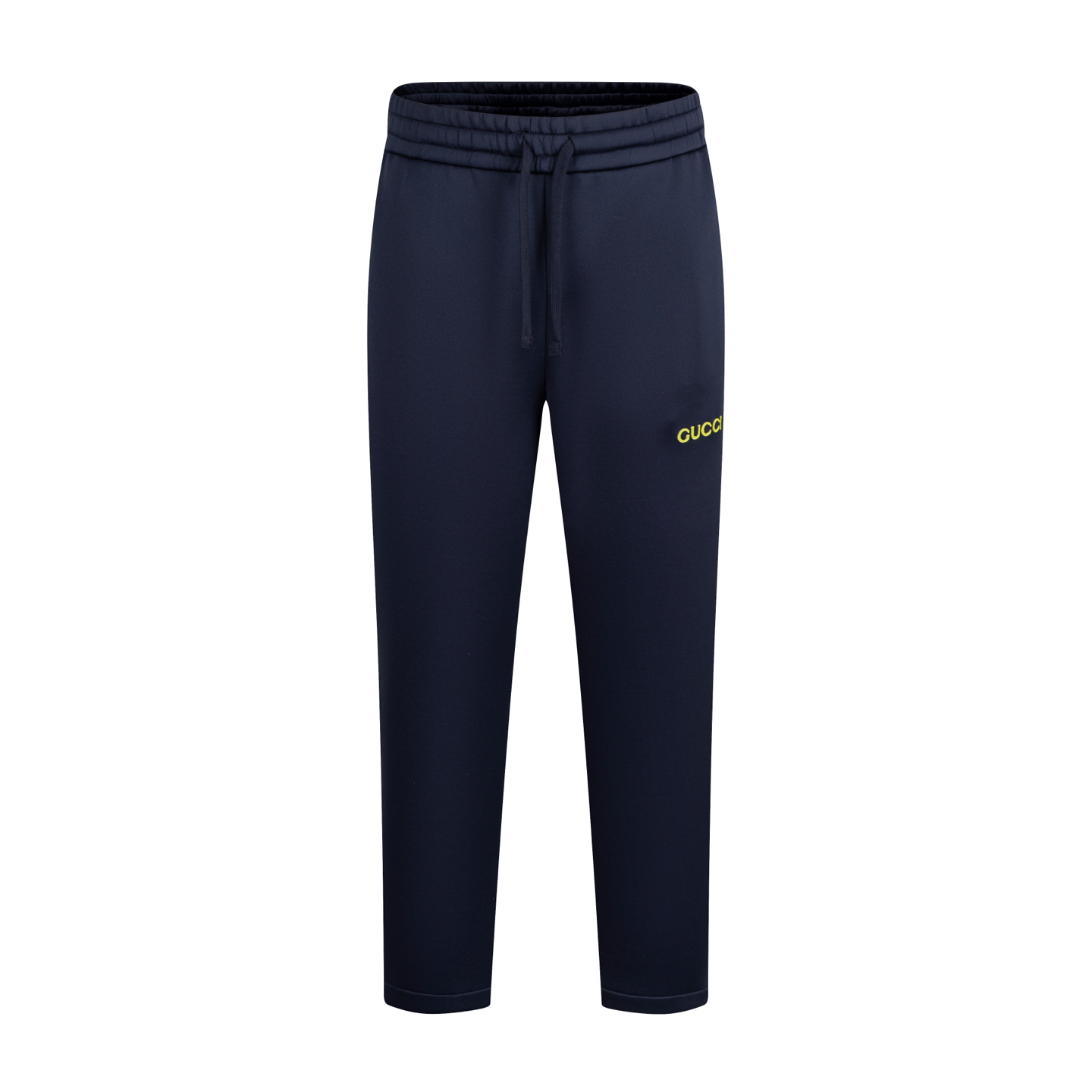 【Suministro exclusivo】 Pantalón largo con parche bordado de letras Guc 25SS. La tela utiliza una proporción dorada de 9…