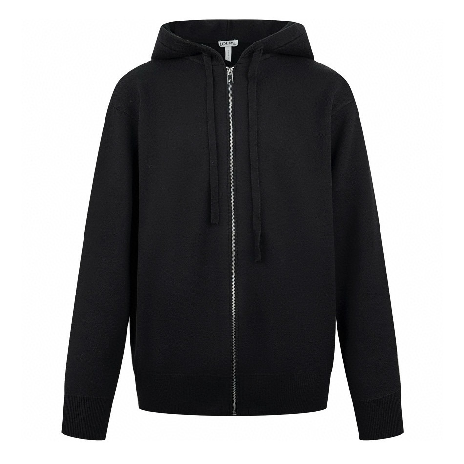 🅿️295 【供应 exclusivo】 Loewe Chaqueta con capucha y cremallera Anagram (negro) Comprada originalmente por 16.900 para de…