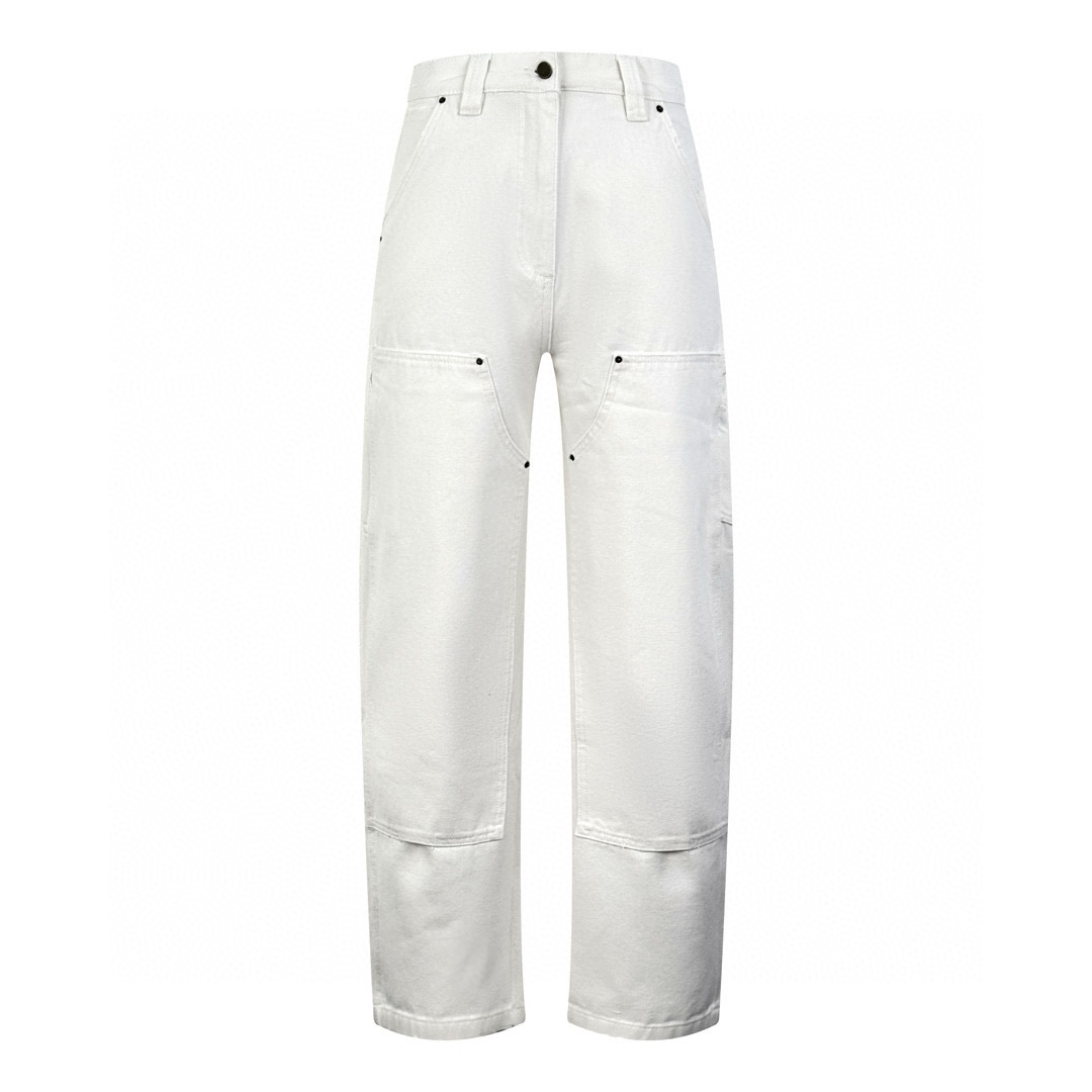 [Suministro exclusivo] Pantalones vaqueros con logo triangular de la marca Pra Leather. La versión original fue comprad…