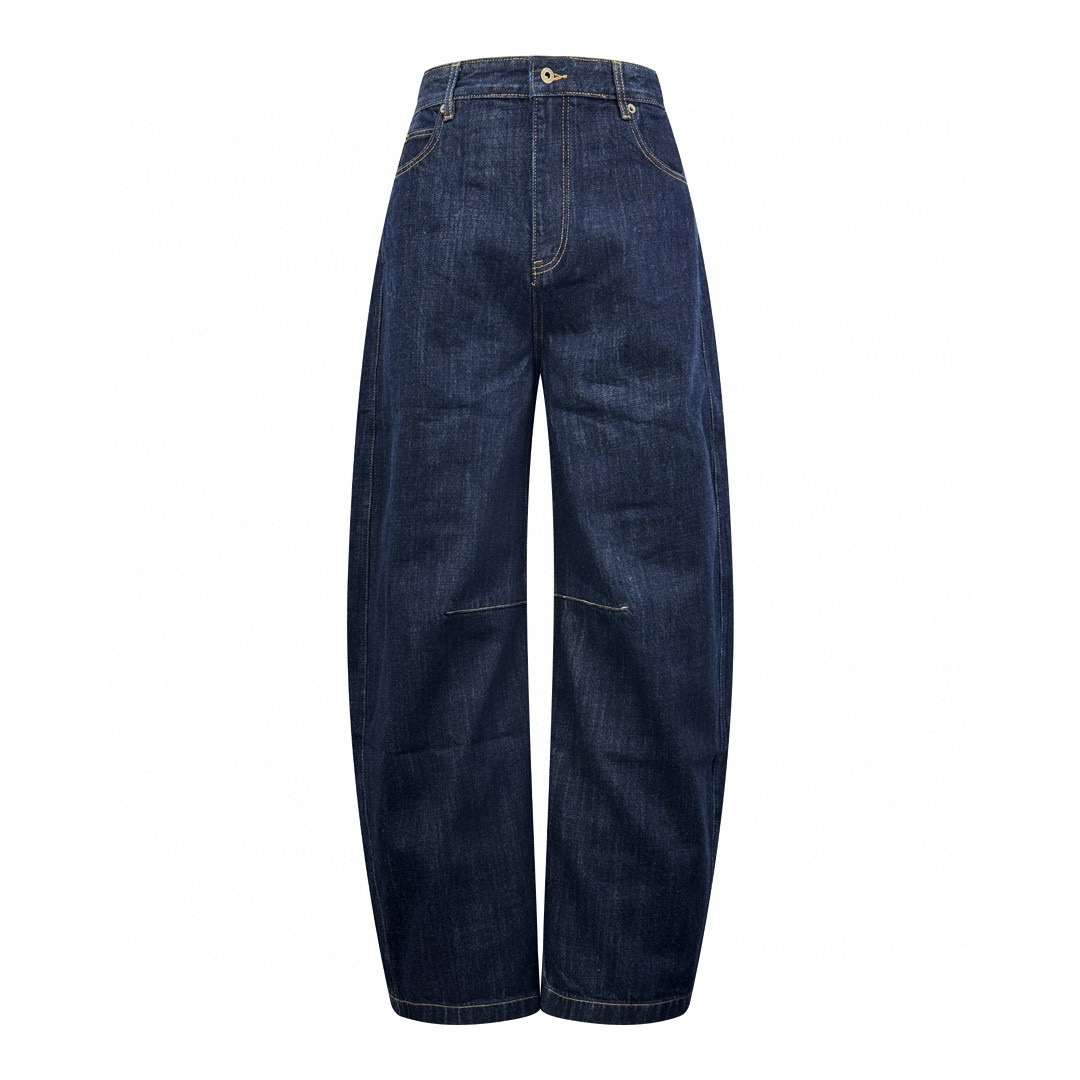 🅿️280 【Suministro Exclusivo】 Pantalones vaqueros cónicos Loewe Anagram (azul oscuro). Compra original de 7.800 para de…