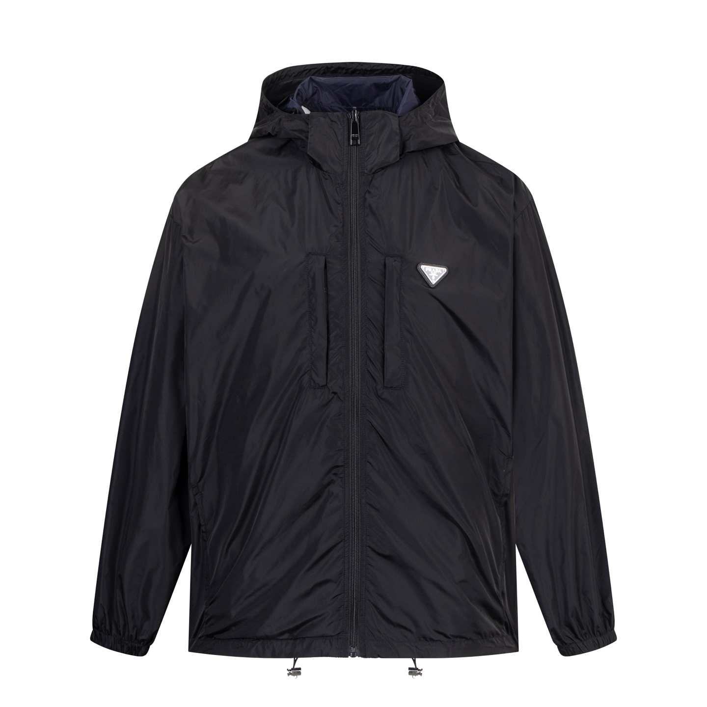 [Suministro exclusivo] Chaqueta Pra 24SS con logo de nailon de doble cara y bloques de color. Comprado originalmente po…