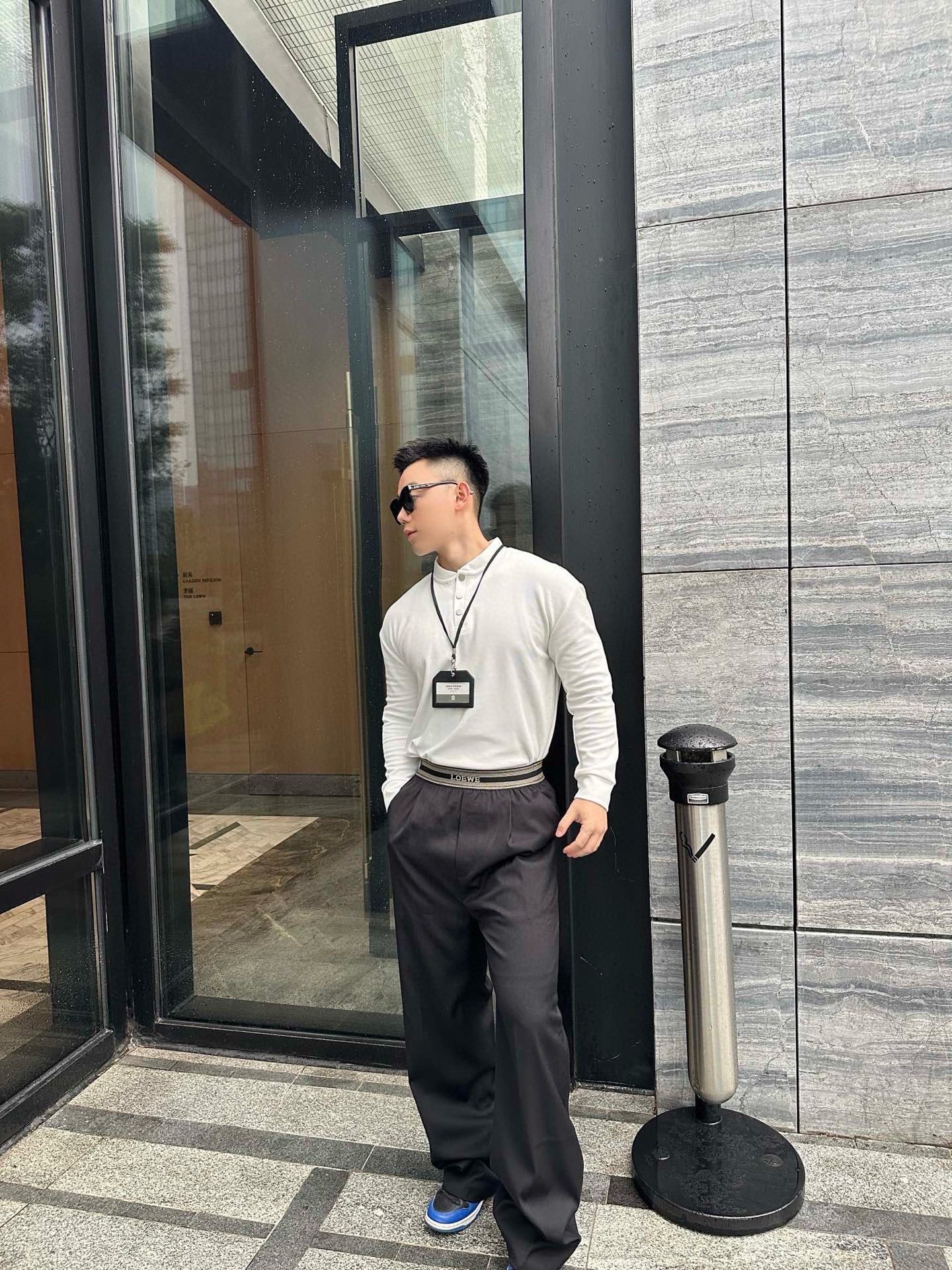 【上身图】Loewe 织带拼接休闲长裤