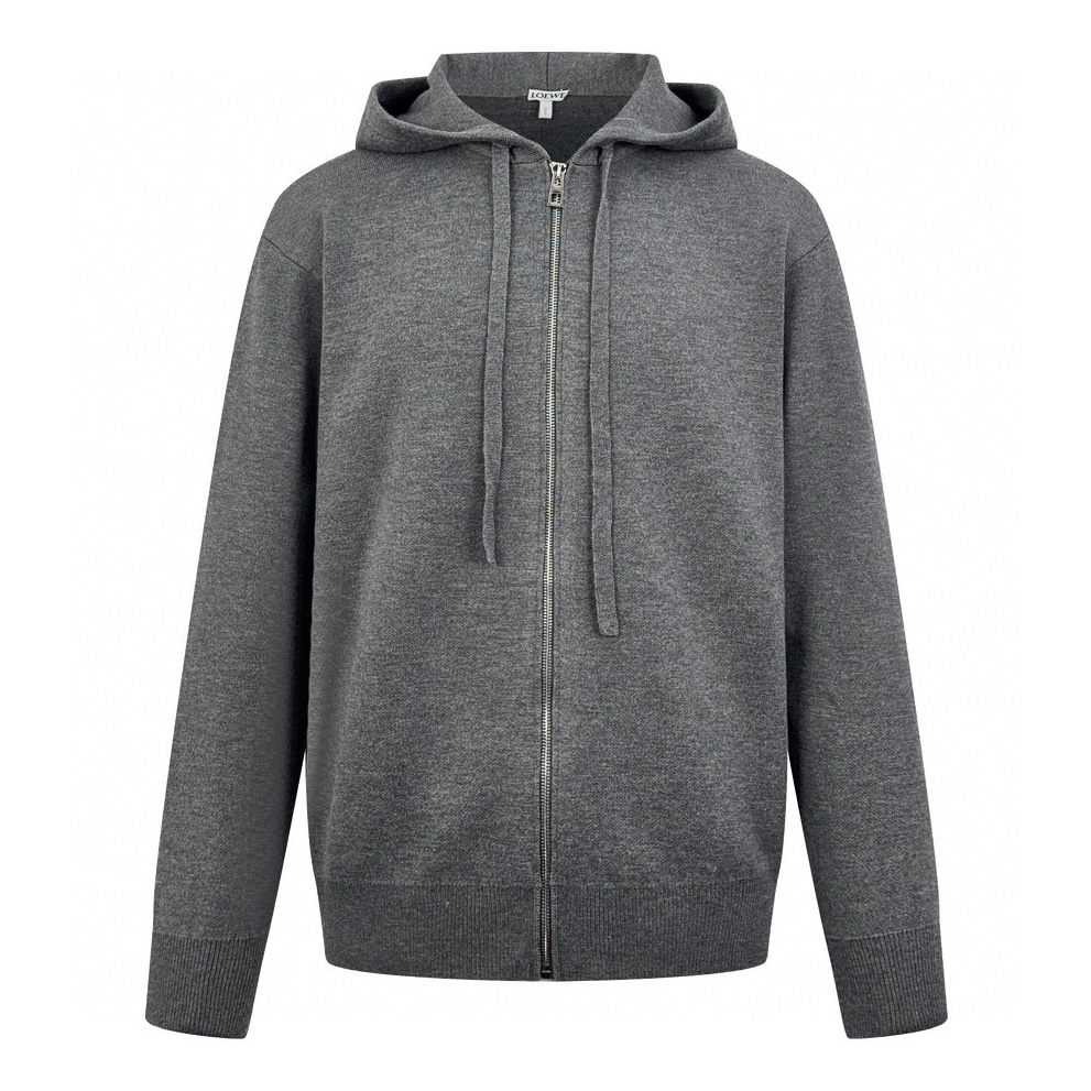 🅿️295 【供应 exclusivo】 Loewe Chaqueta con capucha y cremallera Anagram (gris) Comprada originalmente por 15.900 para des…