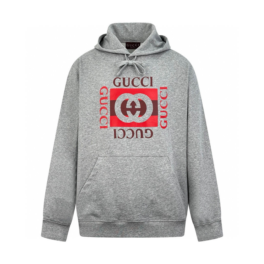 【Suministro exclusivo】 Guc sudadera con capucha de estampado de bloques, comprada original por 9,900 para desarrollo, l…