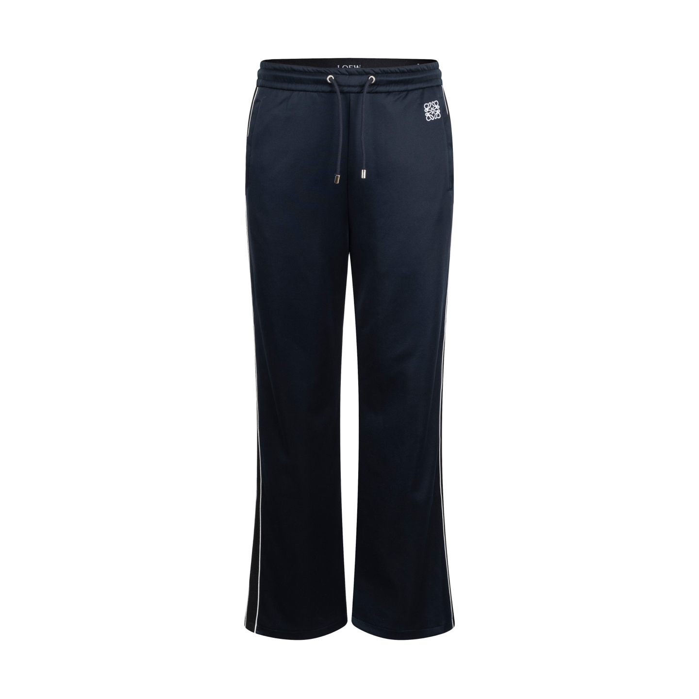 🅿️240 【供应 exclusivo】 Loewe 25FW Pantalones largos con cintas de contraste (azul marino) La tela utiliza tejido de punt…