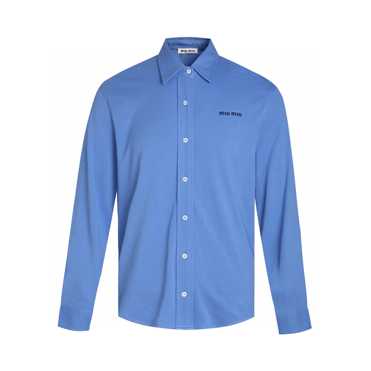 【Suministro exclusivo】 Camisa de manga larga con logotipo MiuMiu. Original comprado por 14.200 para desarrollo. La tela…