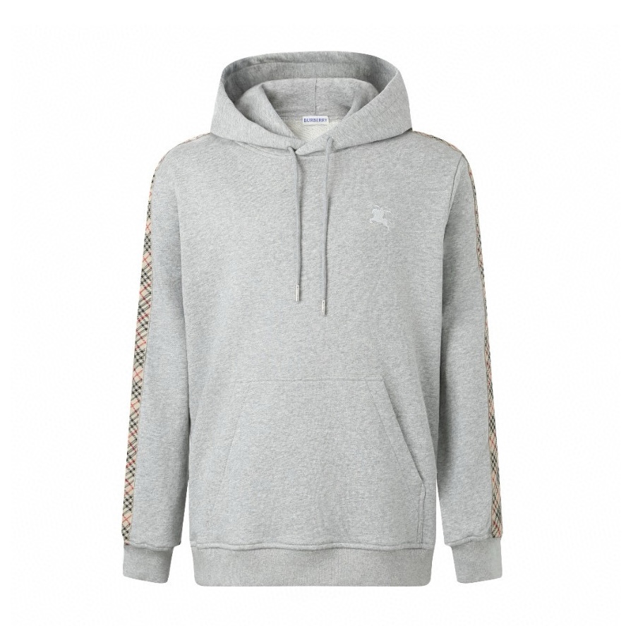 [Suministro exclusivo] Sudadera con capucha BBR War Horse a cuadros (gris) La tela está hecha de tela de escamas de pez…