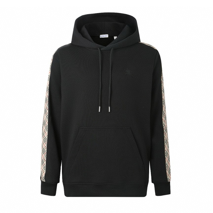 [Suministro exclusivo] Sudadera con capucha BBR War Horse Plaid Web (negra) La tela está hecha de tela de escamas de pe…