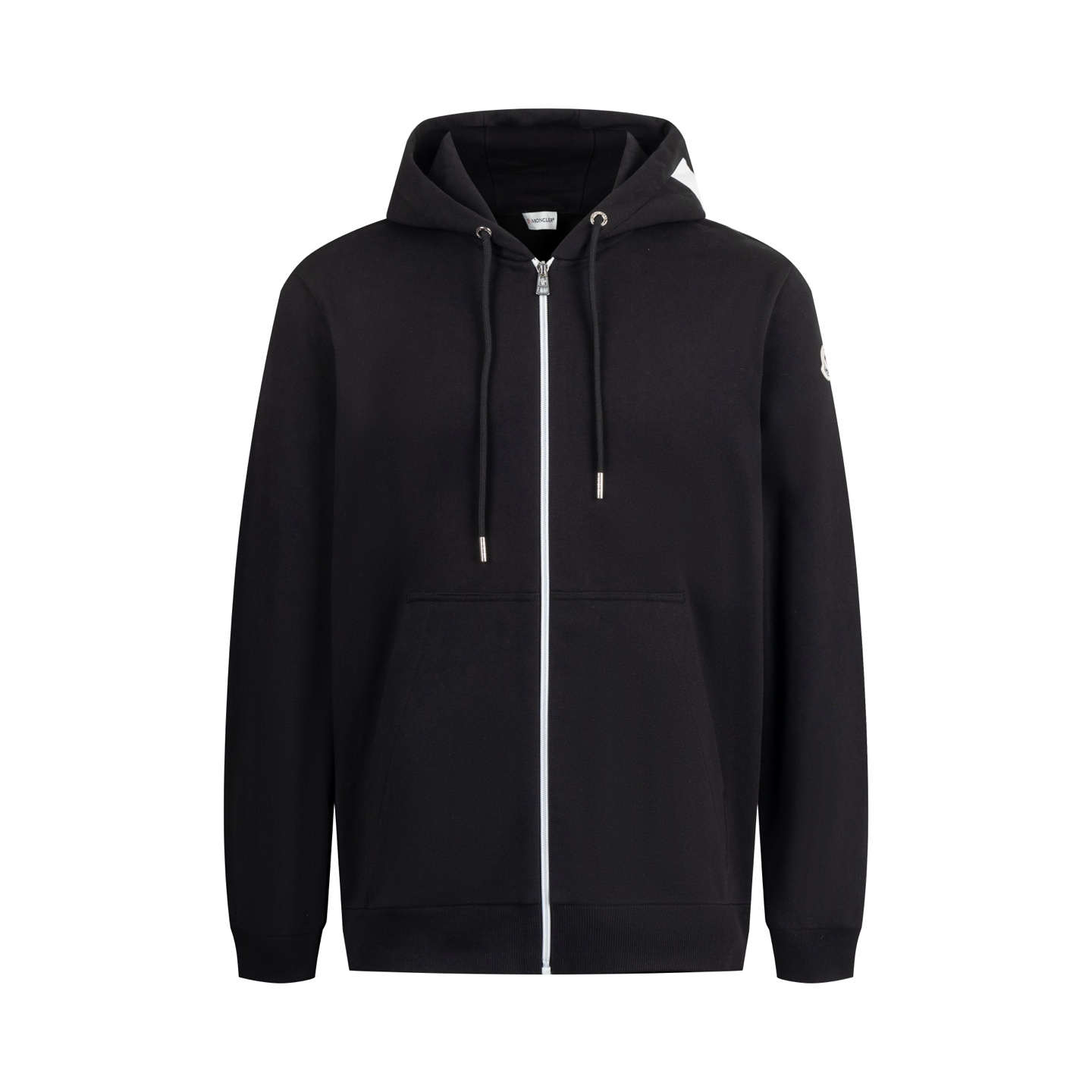 【Suministro exclusivo】 Moncler Chaqueta con capucha y cremallera con estampado de eslogan. La tela está hecha de algodó…