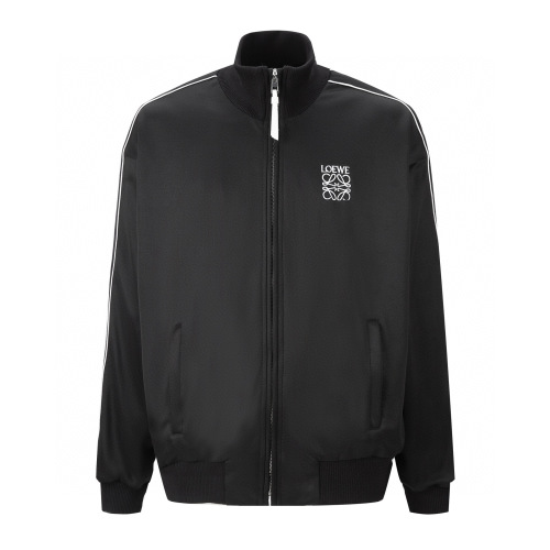 Loewe 24FW Embroidered Tape Zip-Up Jacket - Black, Original Design 1 Loewe 24FW Embroidered Tape Zip-Up Jacket - Black, Original Design