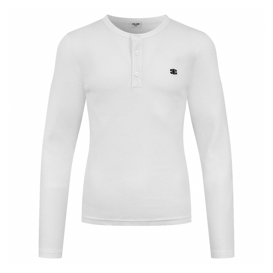 【供应独家】 Jersey de manga larga Celine con bordado del Arco de Triunfo (blanco) Original 5.900 comprado para desarrollo, l…
