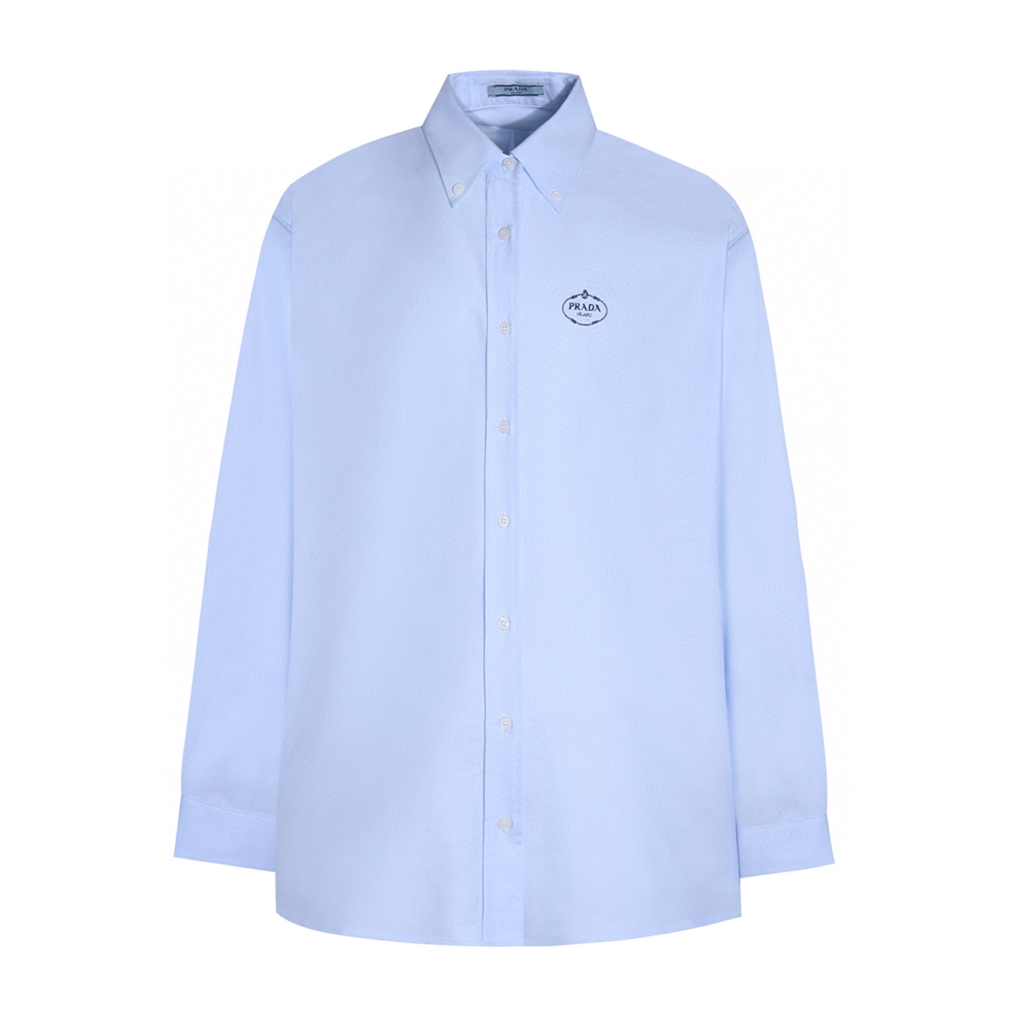 [Suministro exclusivo] Camisa de manga larga con logo bordado de Pra (blanca). La versión original se compró por 6.589 …