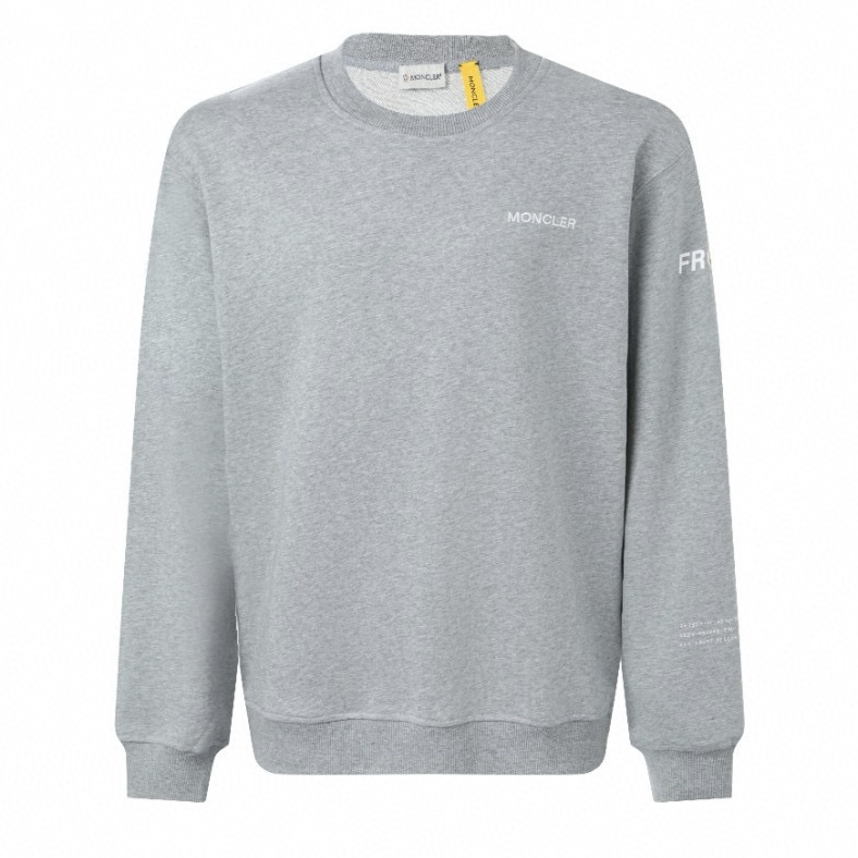 【Suministro exclusivo】 Sudadera con cuello redondo Moncler x Hiroshi Fujiwara (gris) La tela está tejida con algodón co…