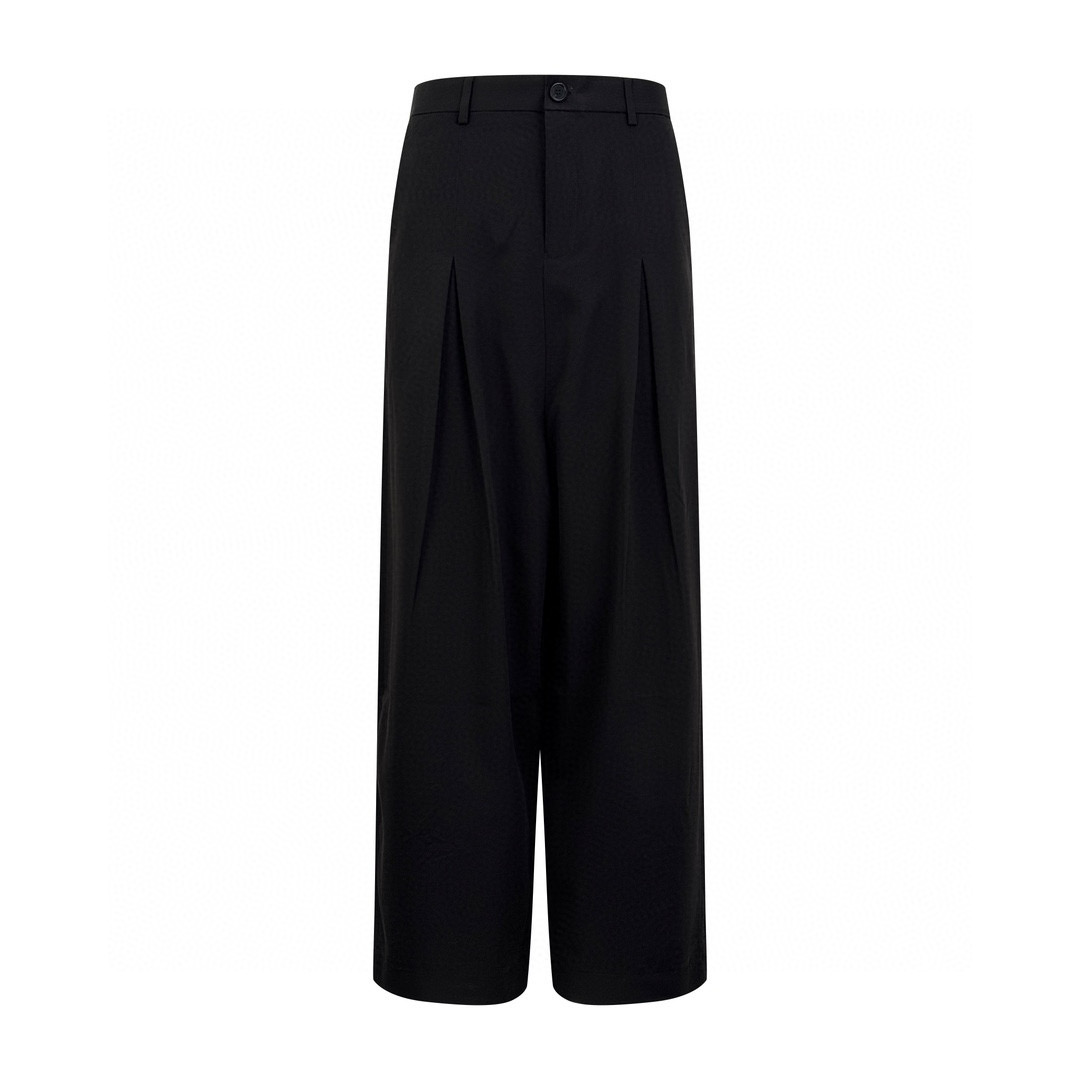 🅿️240 【Exclusivo】 Pantalones anchos Loewe con hebilla (negro). Desarrollado a partir del original comprado por 9,500. …