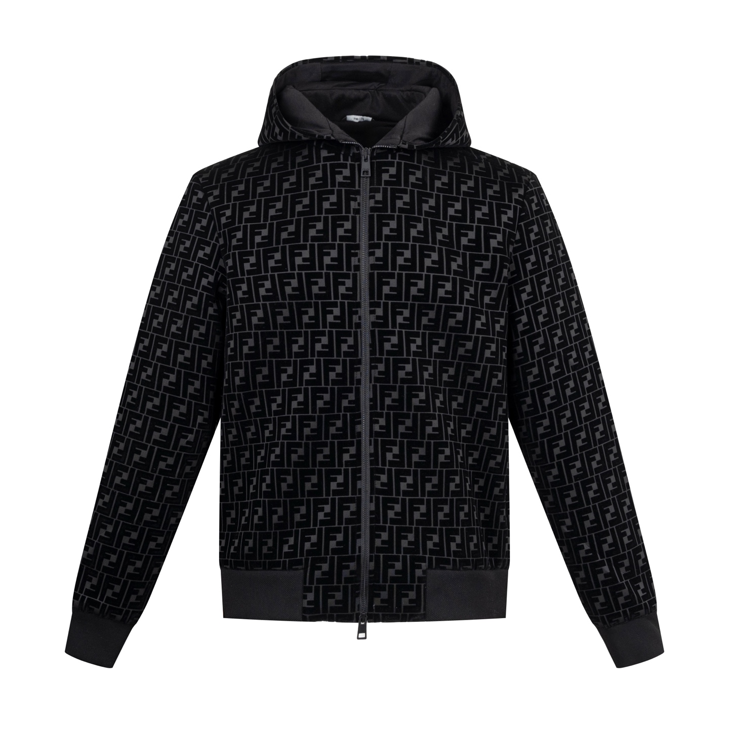 【Suministro exclusivo】 FD Chaqueta con capucha de felpa FF de impresión completa. La tela utiliza algodón doble piqué n…