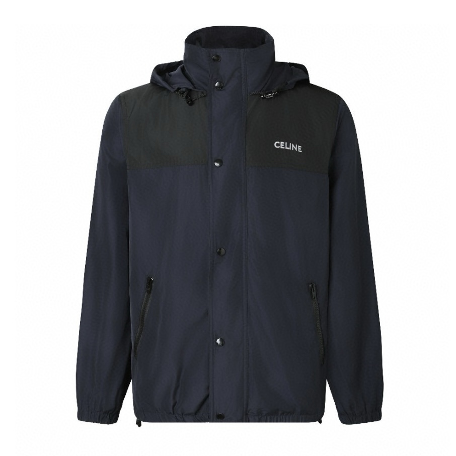 【Proveedor exclusivo】 Abrigo tipo trench con bordado de logotipo de Celine. El tejido utiliza tejido Oxford de 100% pol…