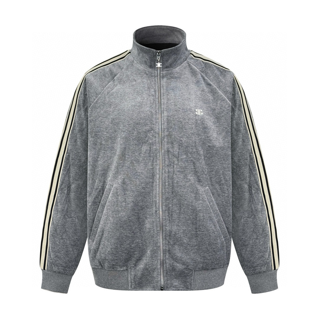 【Proveedor exclusivo】 Chaqueta de terciopelo con bordado del Arco de Triunfo de Celine. Original comprado por 14,500 pa…