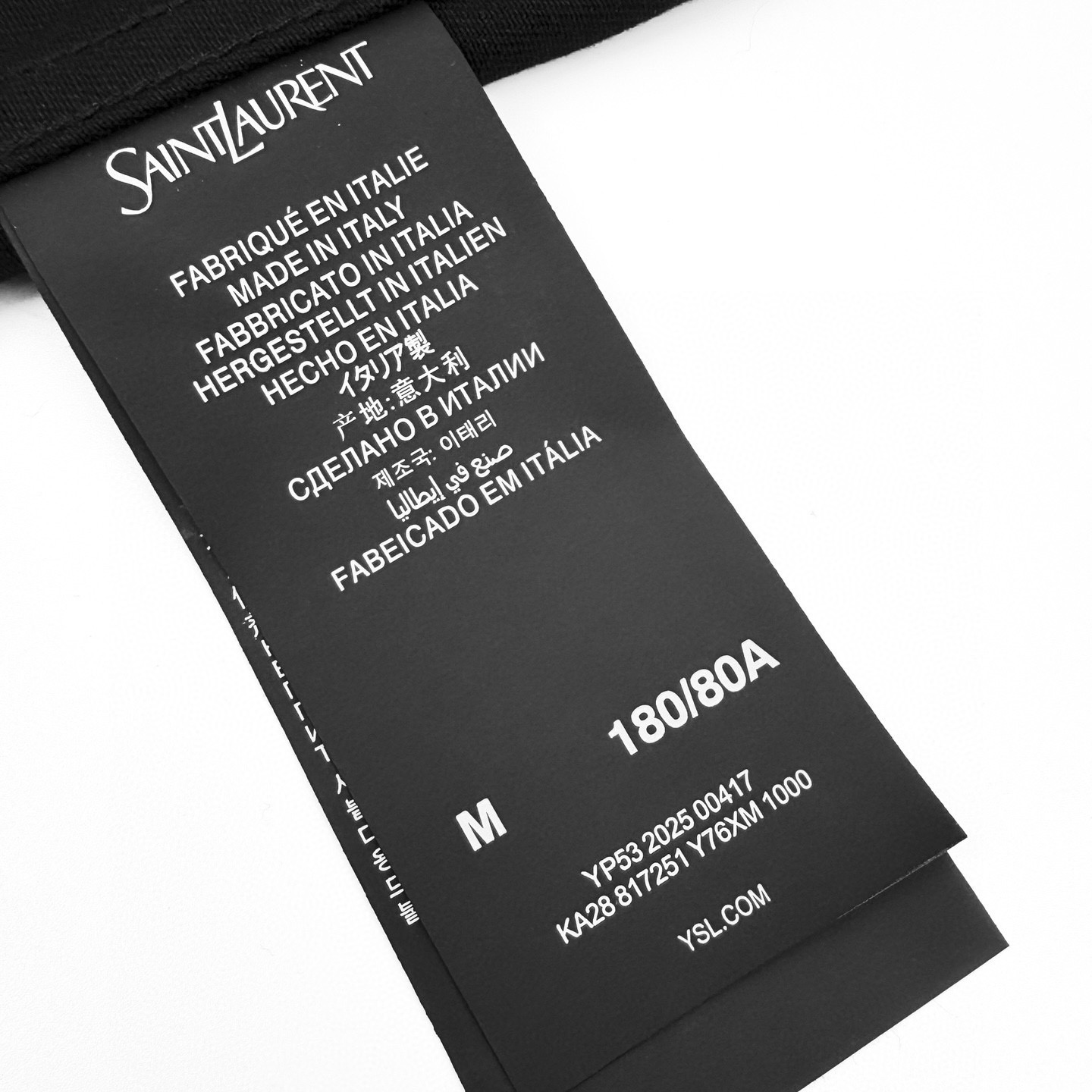Saint Laurent YSL 圣罗兰刺绣排扣衬衫外套