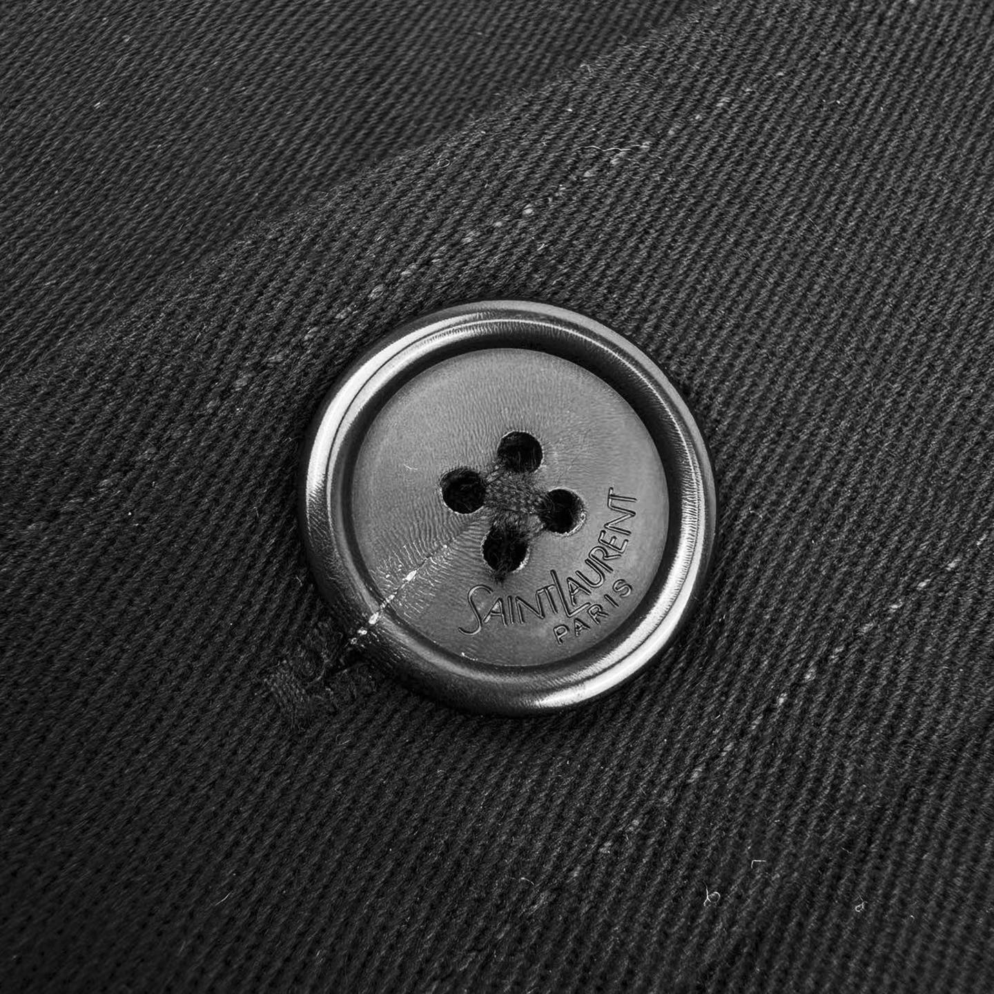 Saint Laurent YSL 圣罗兰刺绣排扣衬衫外套