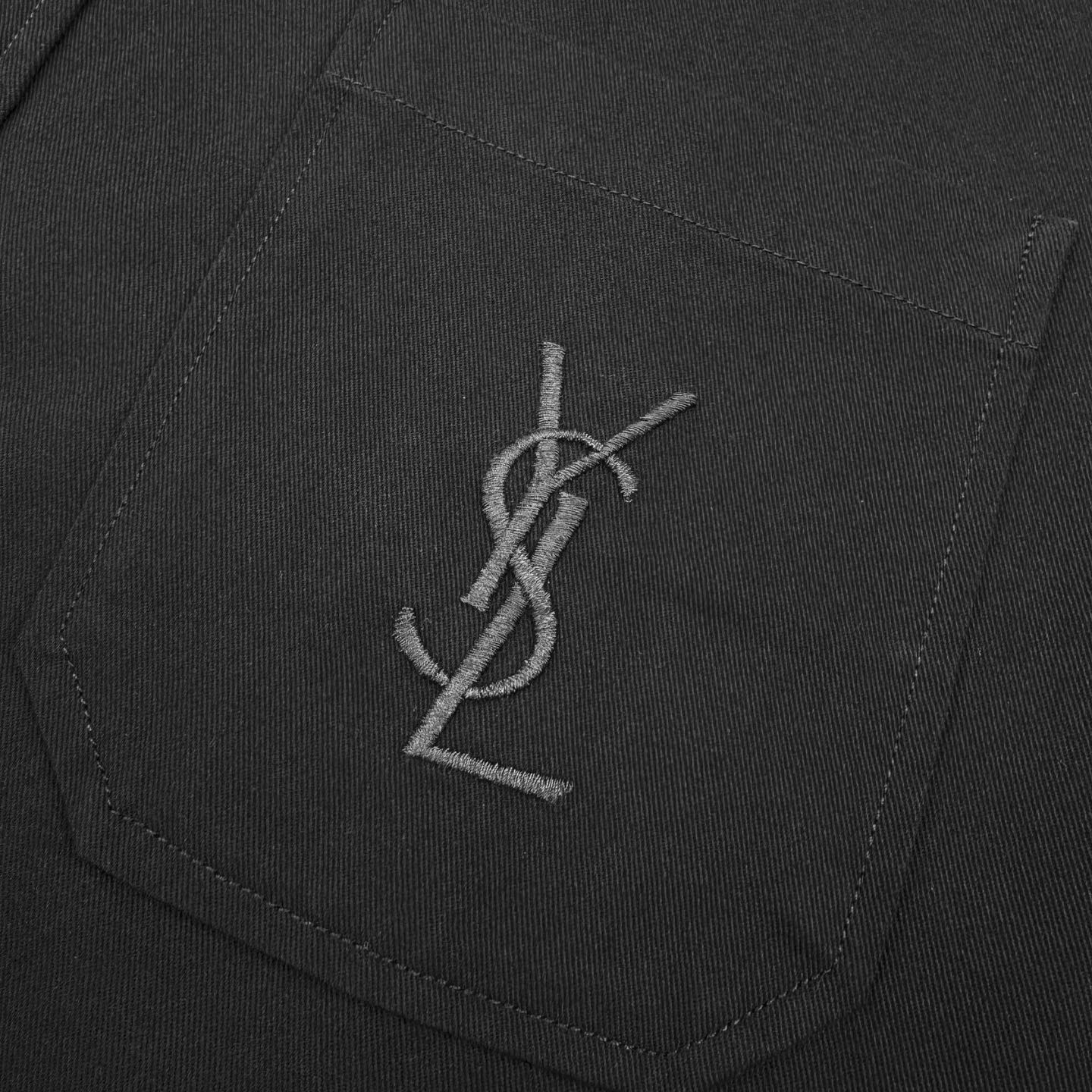 Saint Laurent YSL 圣罗兰刺绣排扣衬衫外套