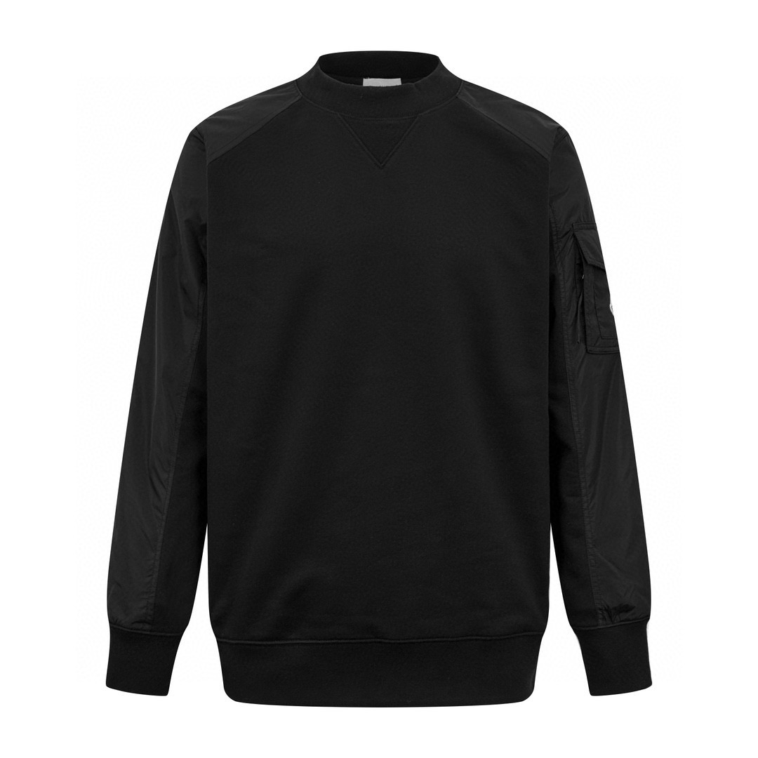 【Suministro exclusivo】 Sudadera con capucha Moncler con bolsillo distintivo y paneles de nailon. Original comprado por …