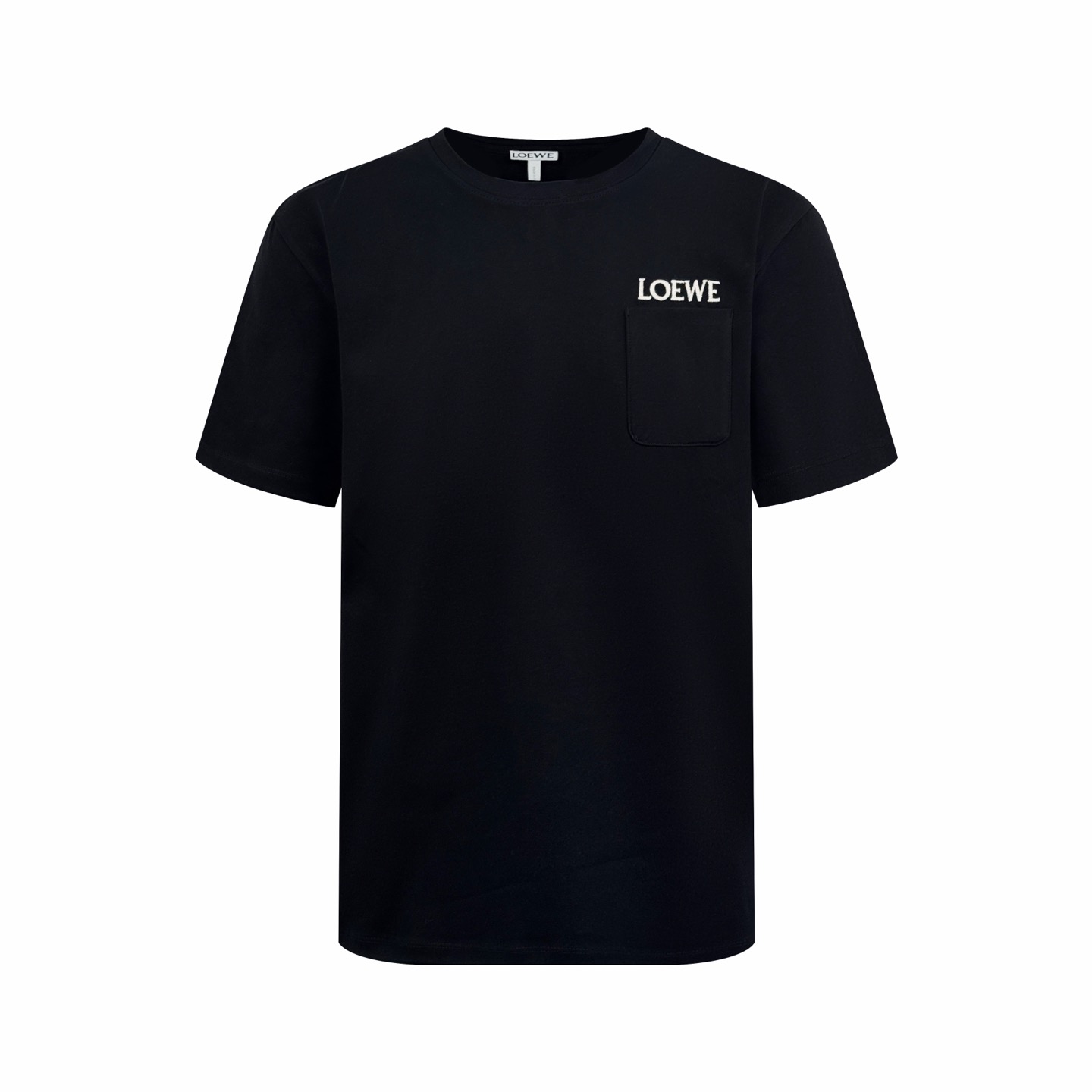 Loewe Loewe 26SS 口袋字母刺绣短袖黑色