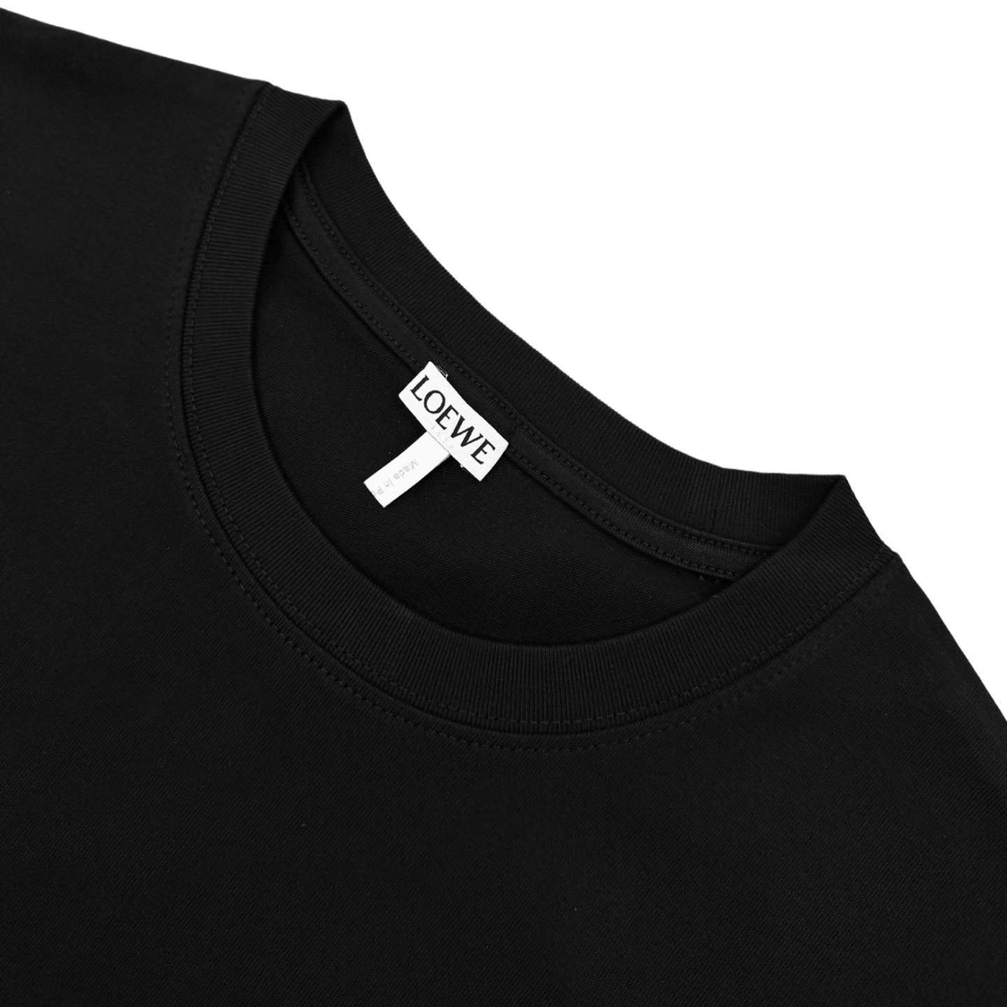 Loewe Loewe 26SS 口袋字母刺绣短袖黑色
