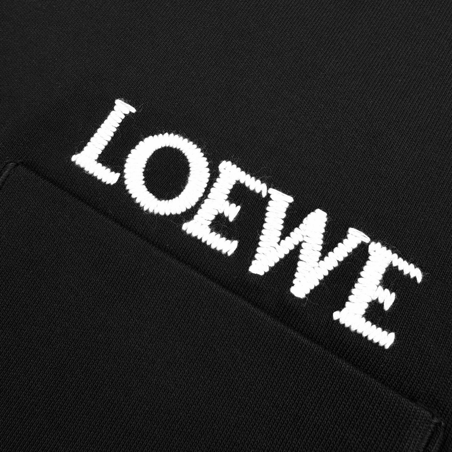 Loewe Loewe 26SS 口袋字母刺绣短袖黑色