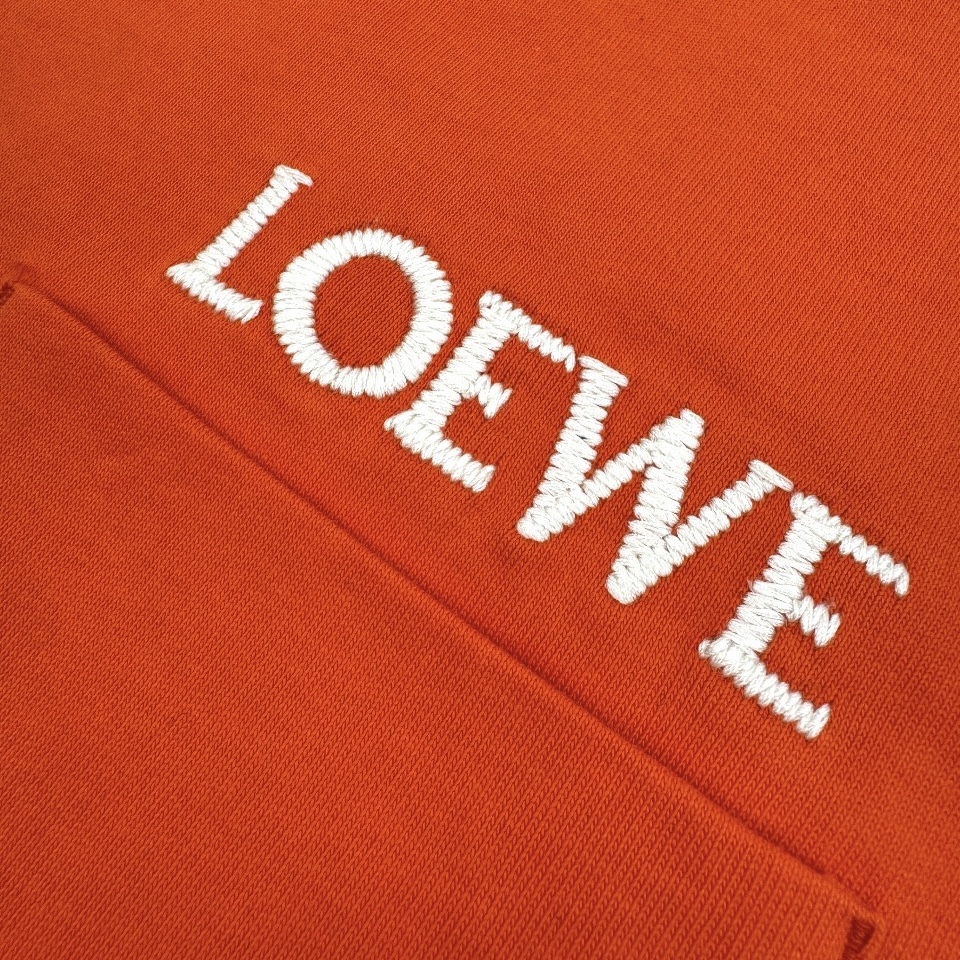 Loewe Loewe 26SS 口袋字母刺绣短袖橙色