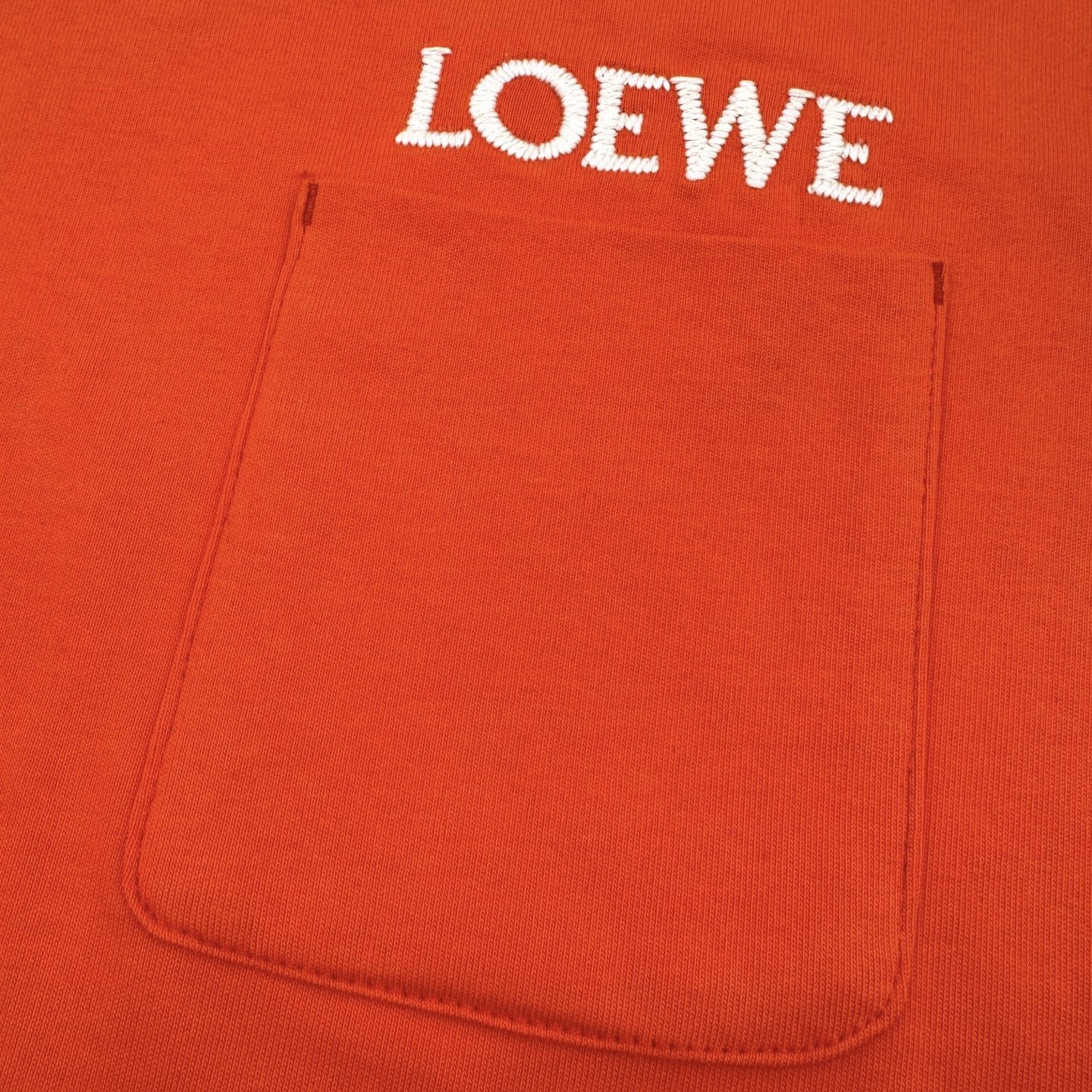 Loewe Loewe 26SS 口袋字母刺绣短袖橙色