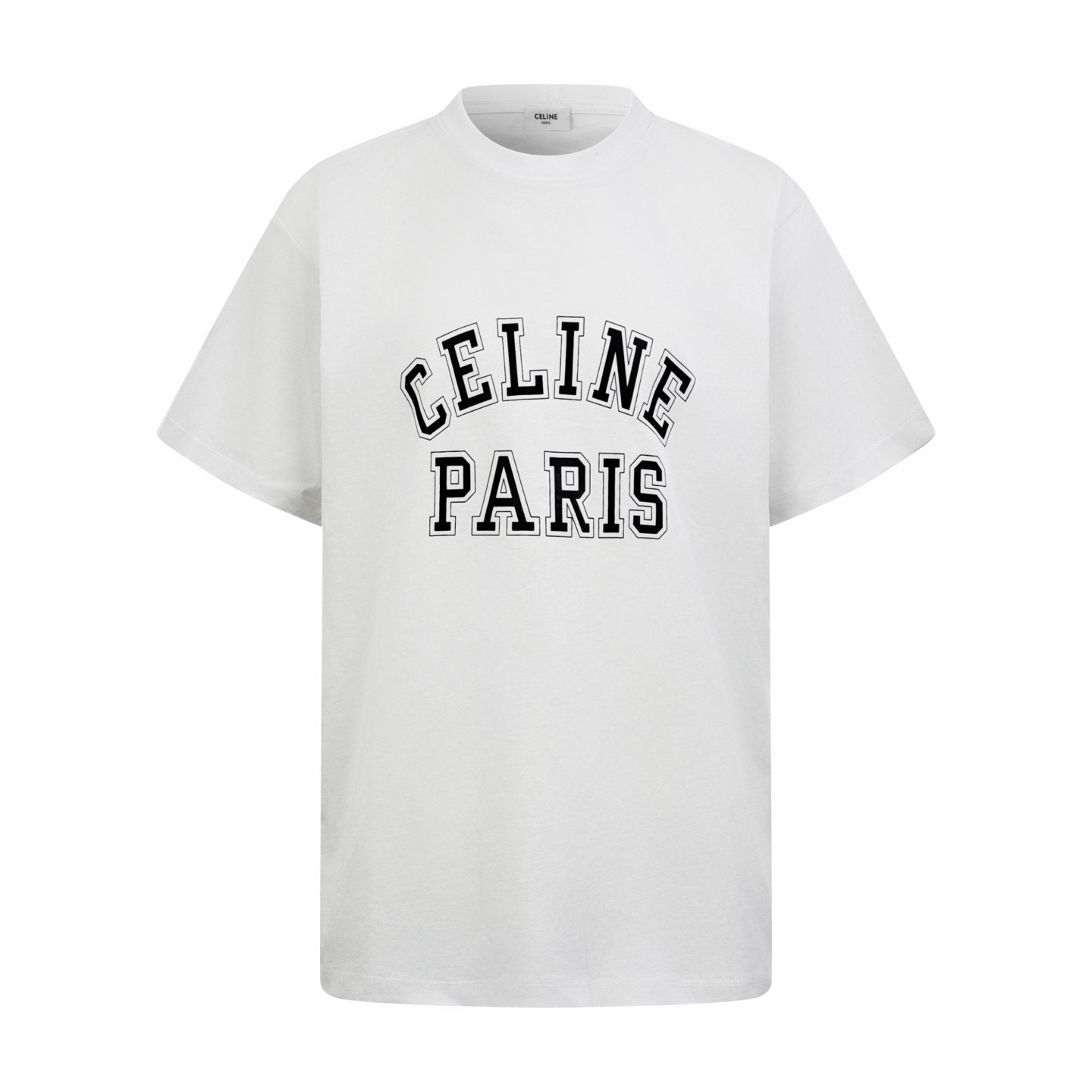 Celine Celine 25FW 描边字母短袖白色