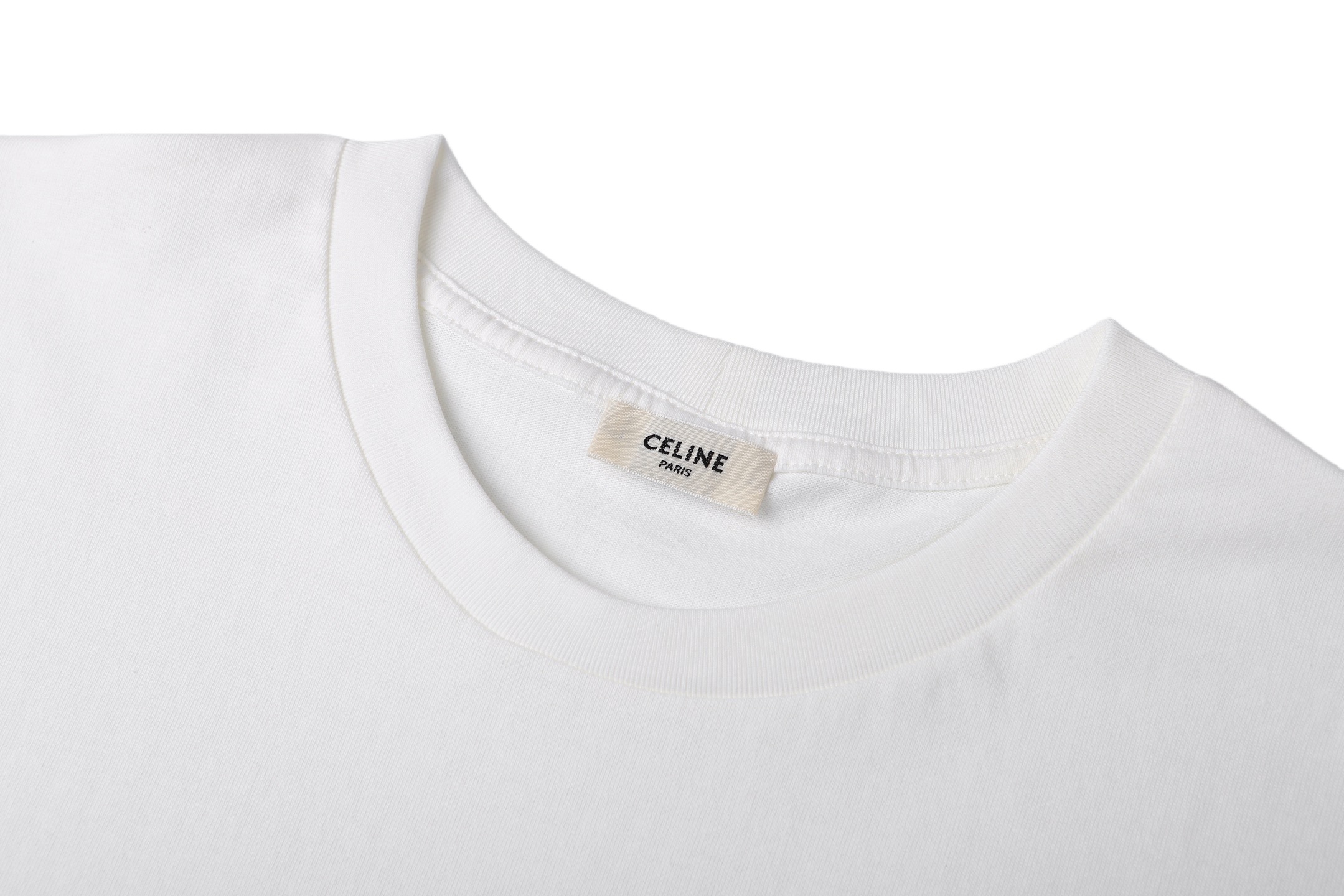 Celine Celine 25FW 植绒印花字母短袖