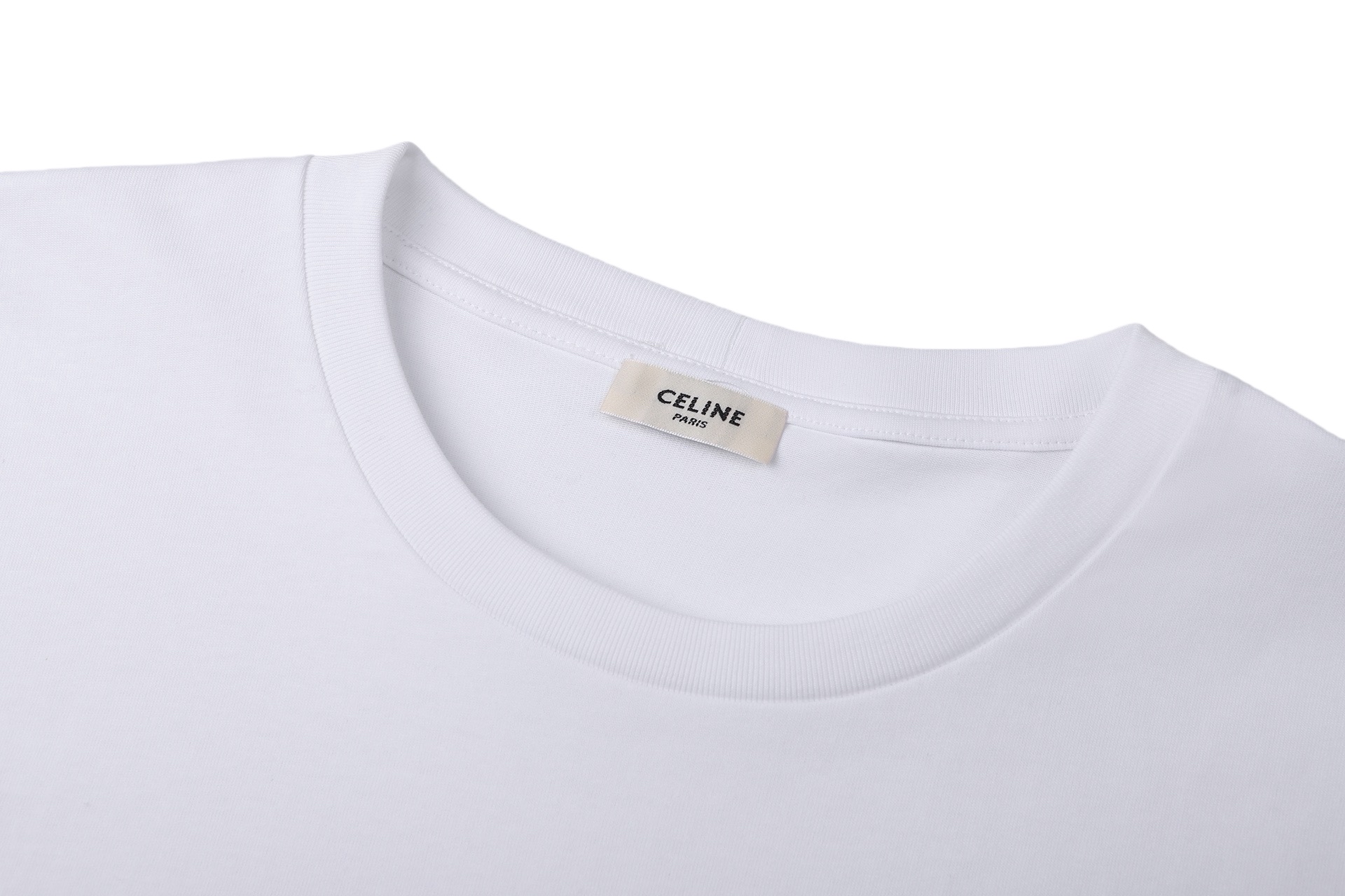 Celine Celine 26SS 凯旋门刺绣短袖白色