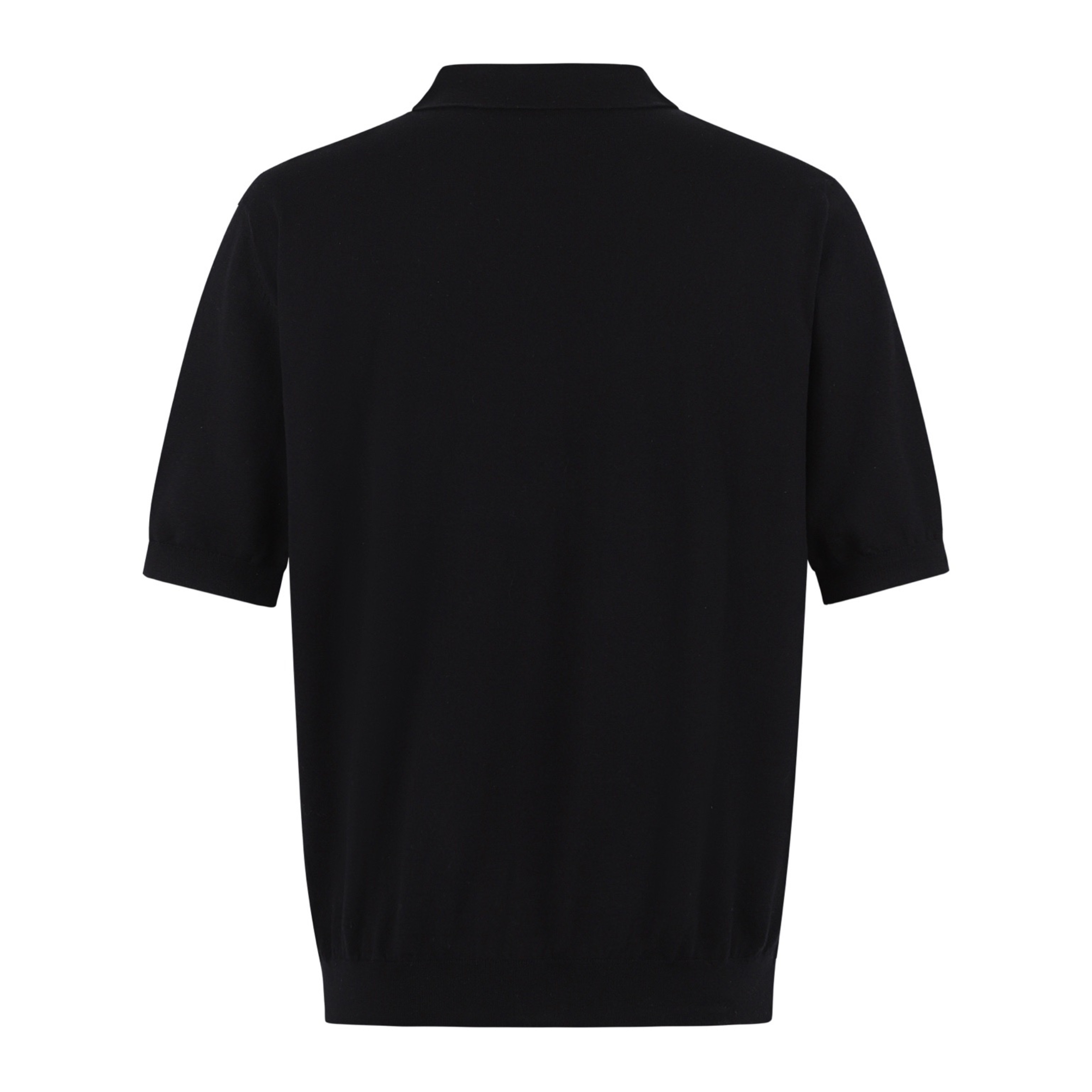 Celine Celine 24SS 凯旋门刺绣毛织Polo衫黑色