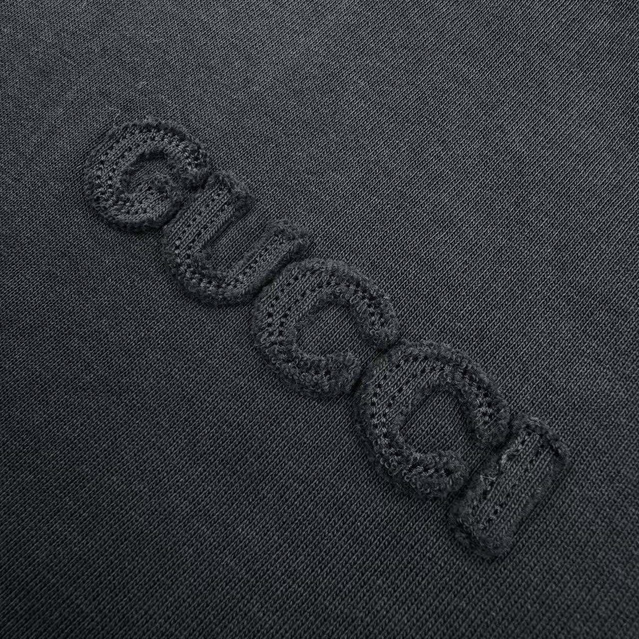 Gucci Guc 25SS 标识刺绣短袖灰色