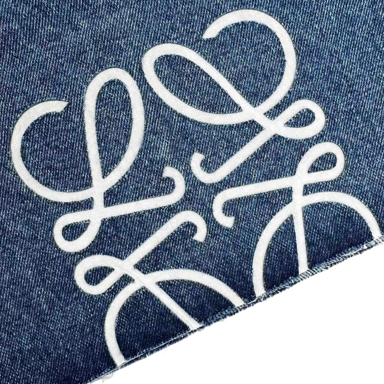 Loewe Loewe Anagram 镂空绣花牛仔短裤