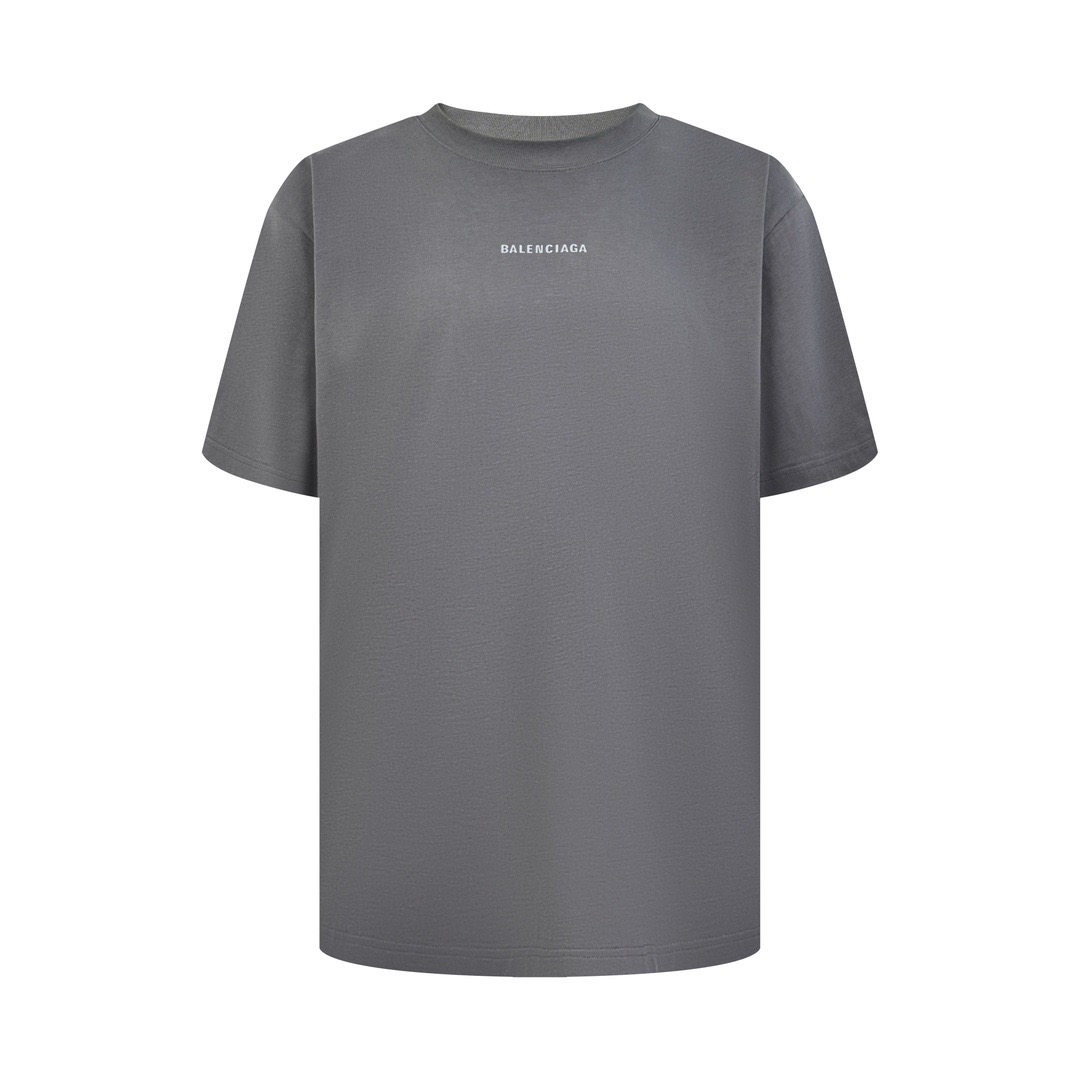 P120 BLCG camiseta de manga corta con letras reflectantes delante y detrás. La tela utiliza algodón peinado de doble hi…